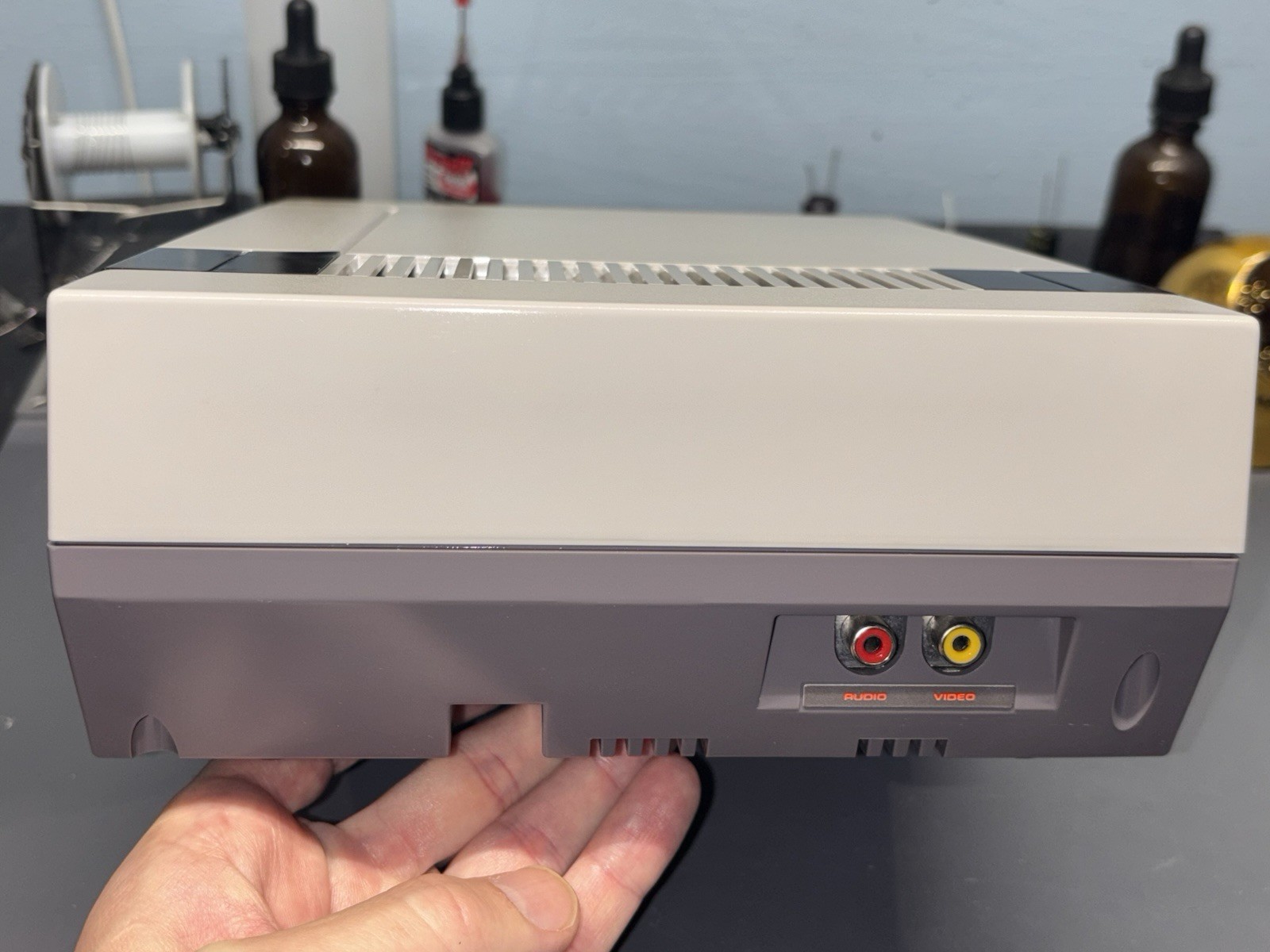 Ultimate NES RGB Nintendo Front Loader Full Recap LED Expansion Audio NESRGB V5