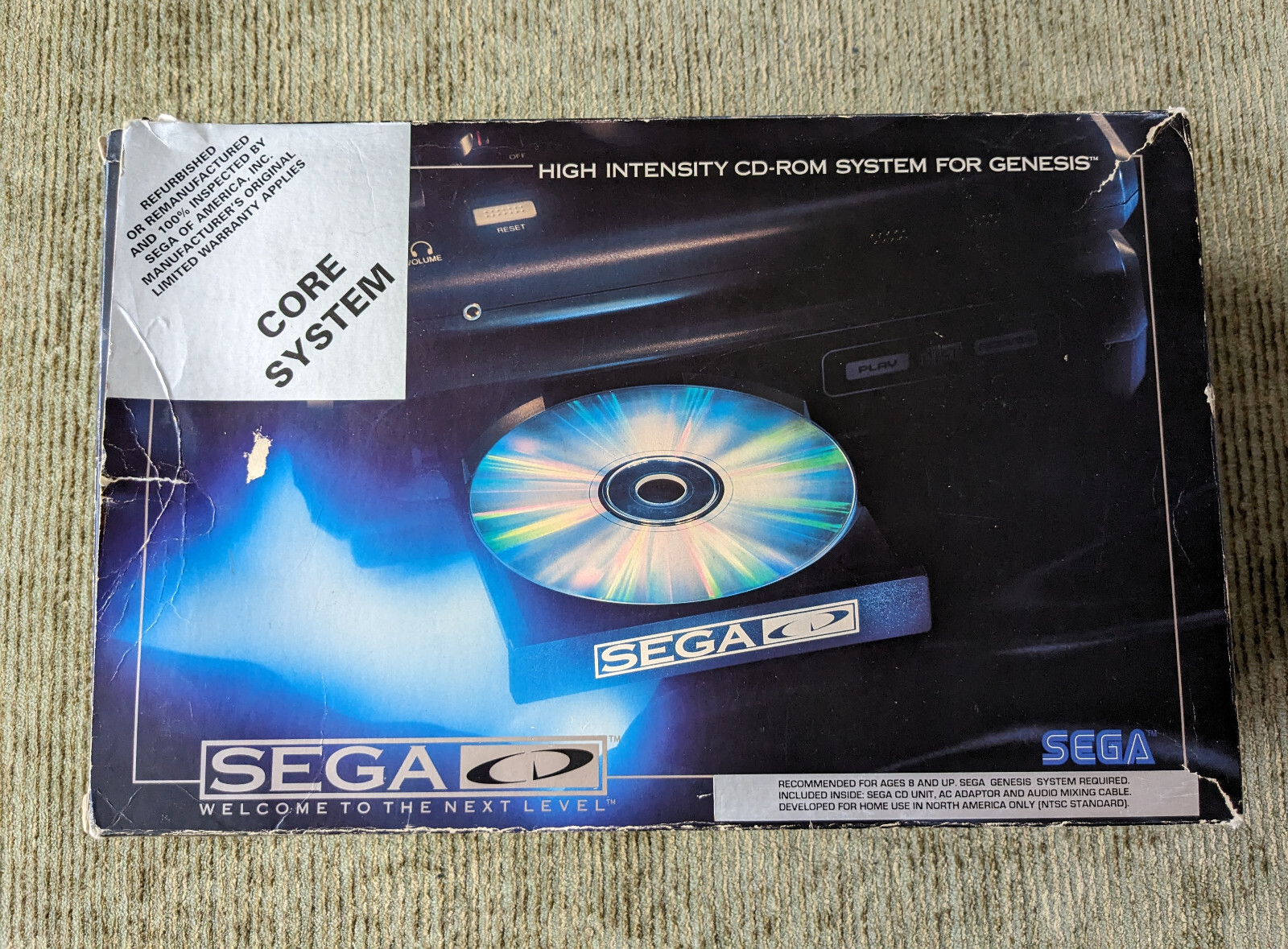 SEGA CD Front Loading Model 1 Console Core System CIB SEGA REFURBED FULLY TESTED
