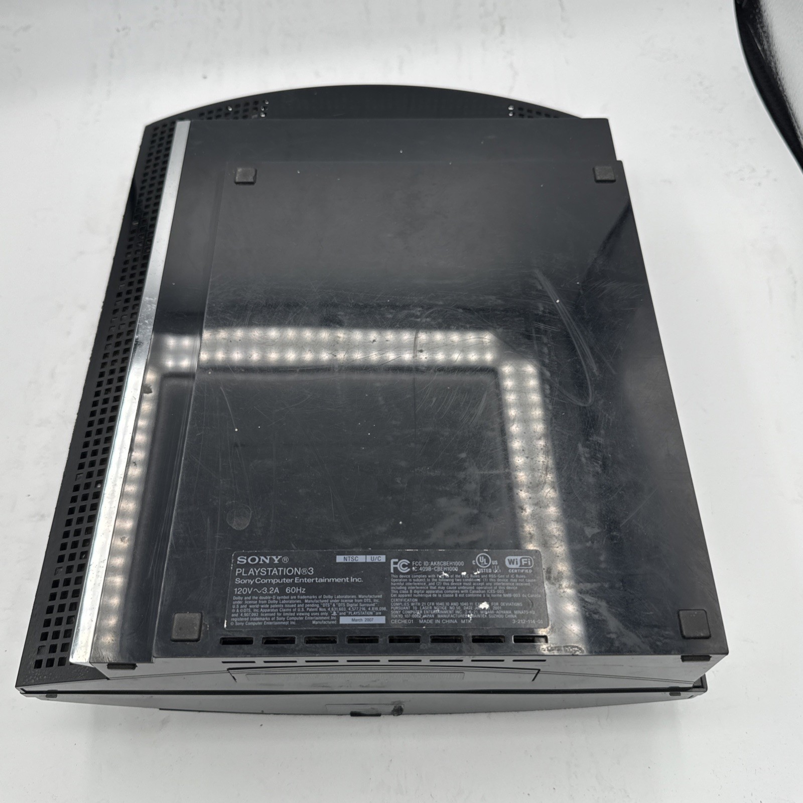Sony Playstation 3 Backwards Compatible 80GB CECHE01 Console OnlY Power Cord