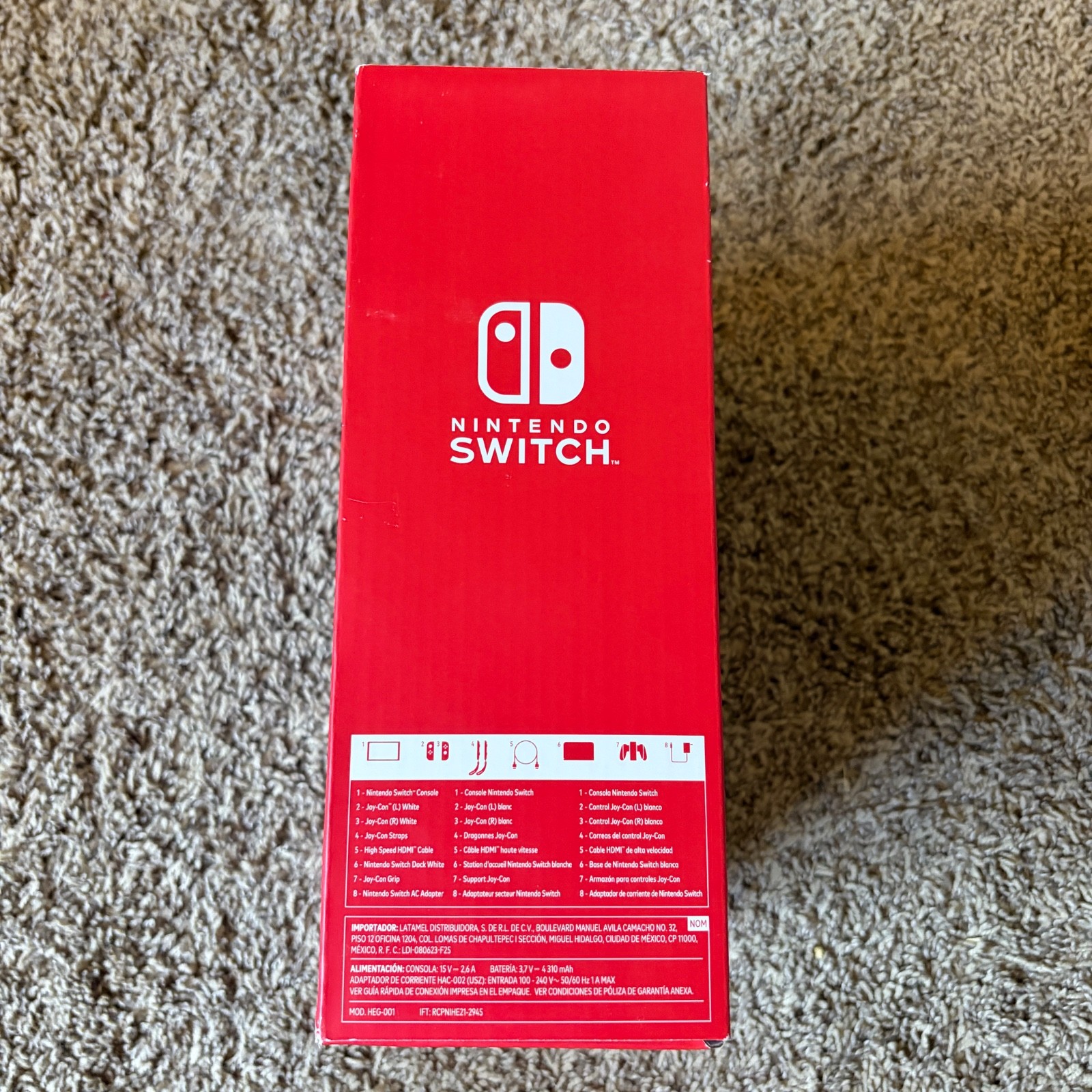 Nintendo Switch OLED 64GB Handheld Console – White with Case & All Accessories