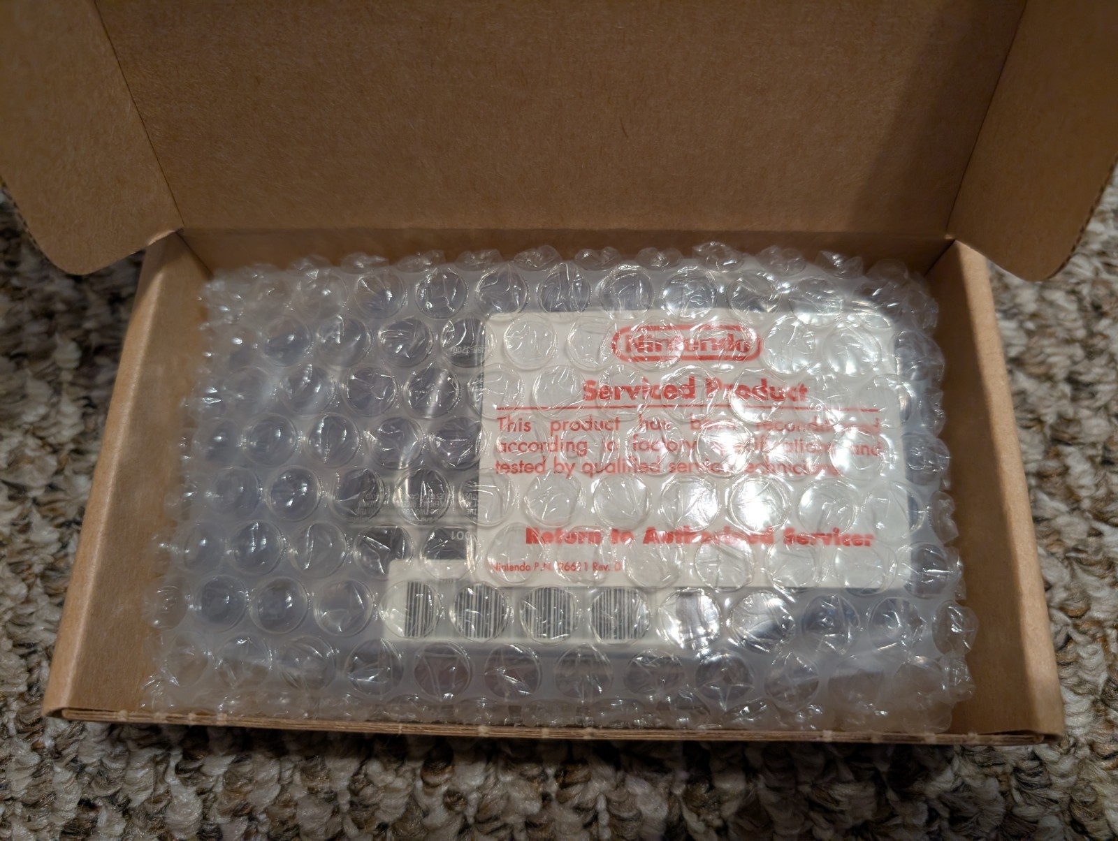 Gameboy Advance GBA Glacier Edition Nintendo Service Center NOS Rare