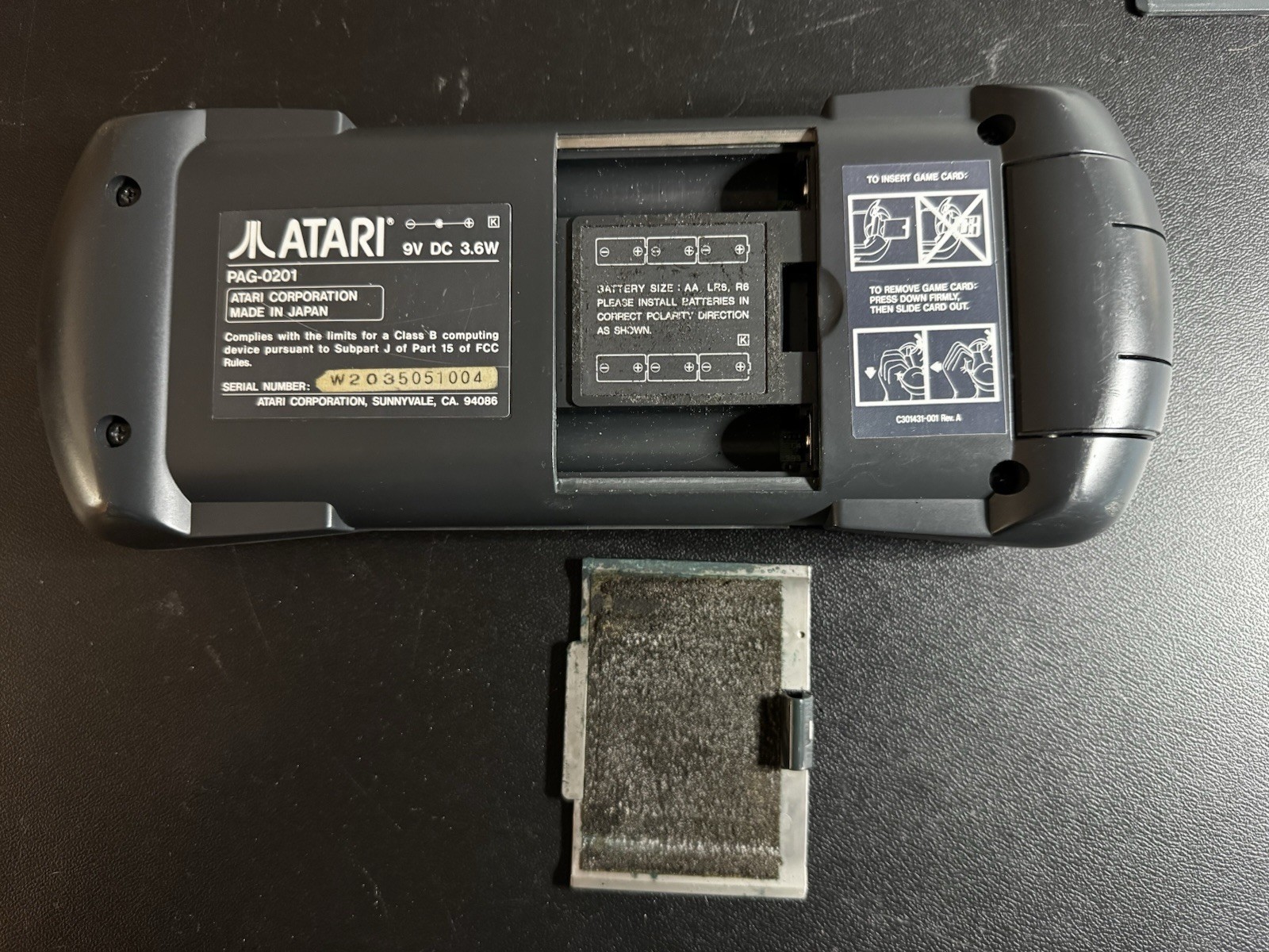Atari Lynx I Console w/ Hard Drivin’ Tested Works But Contrast Wonky