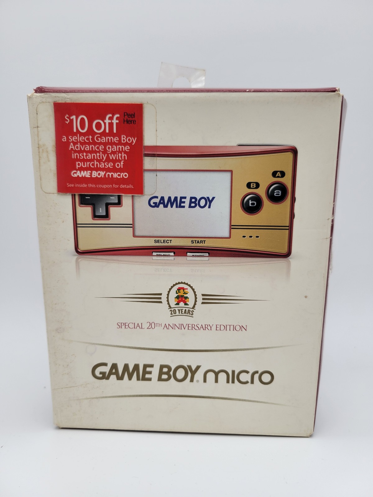 BOX ONLY Nintendo Game Boy Micro – 20th Anniversary Edition BOX ONLY