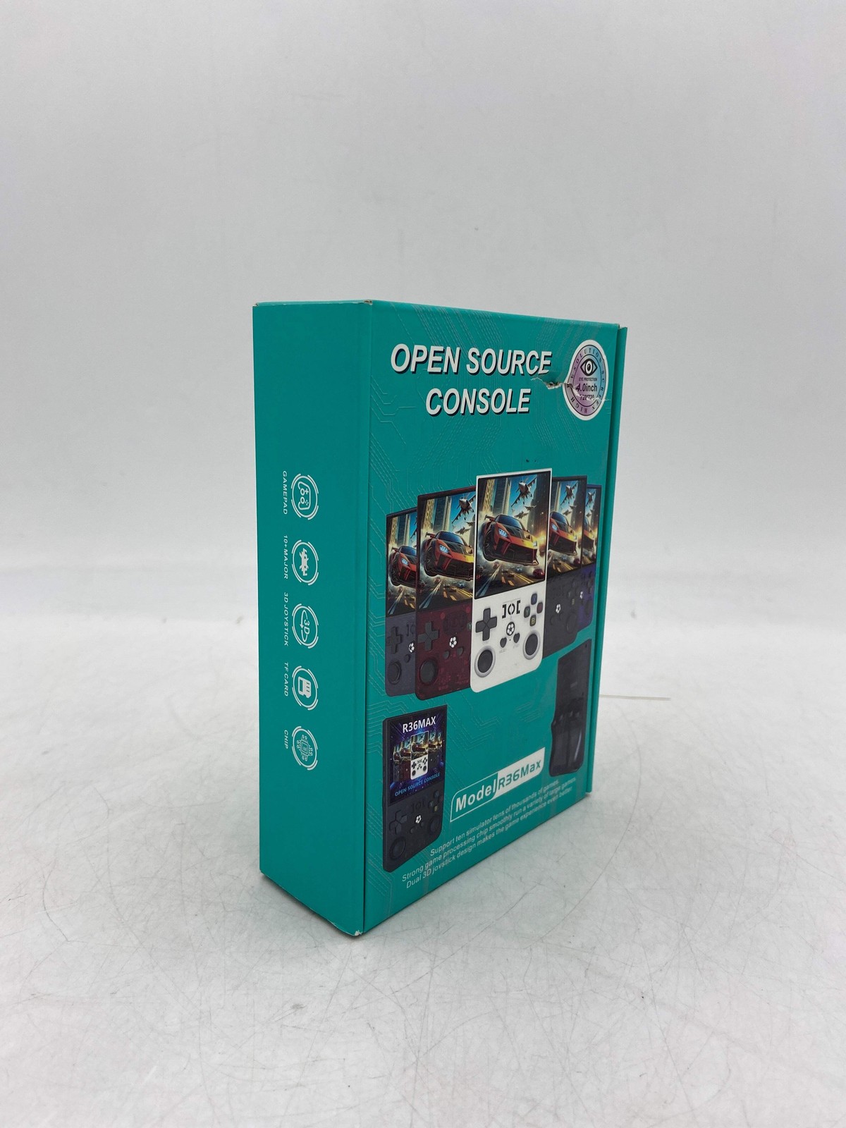 New Open Source Console Model R36MAX 4.0″ IPS Screen 256G Transparent Red Handhe