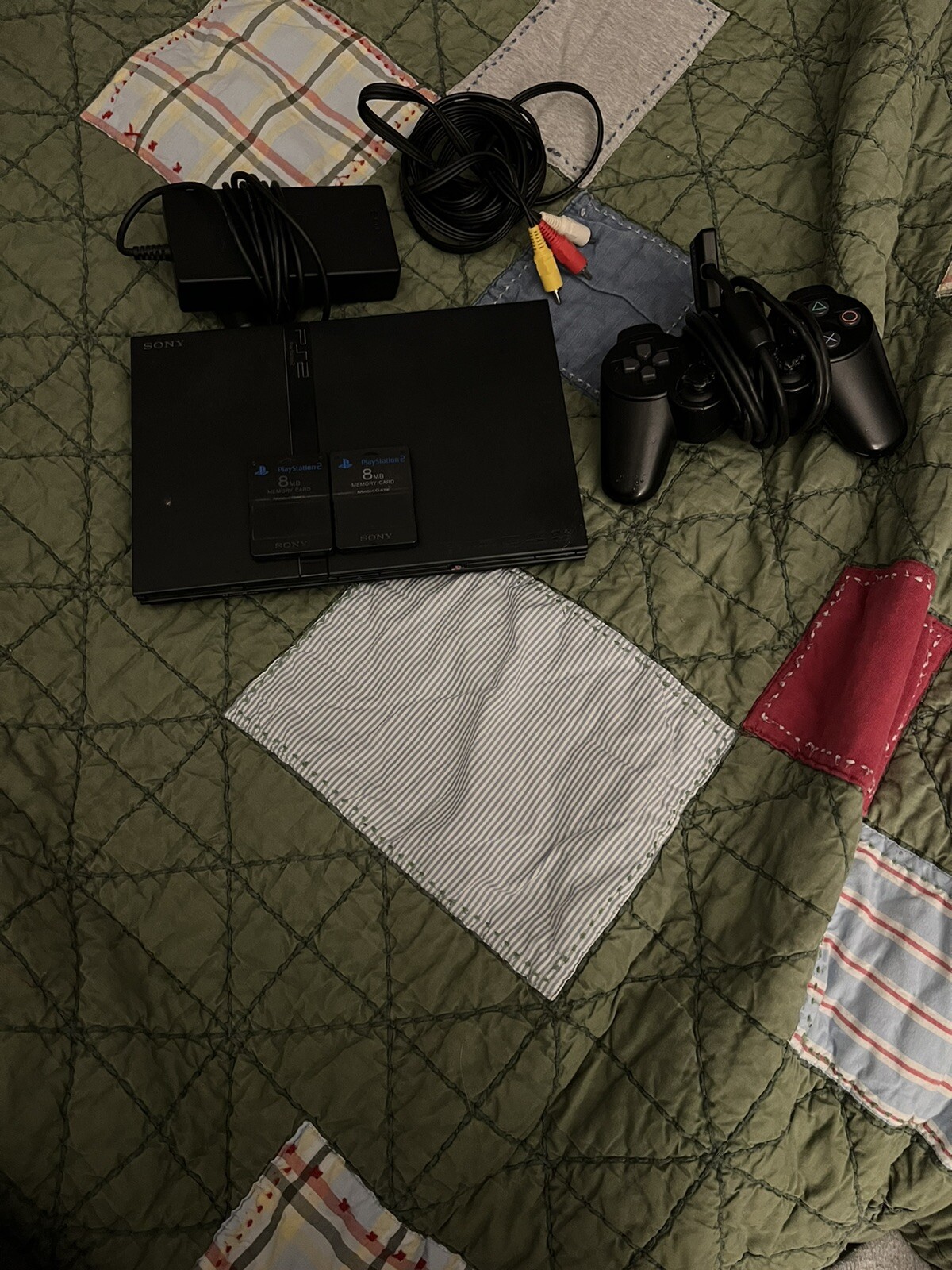 Sony PlayStation 2 Slim Line Version 1 Console – Charcoal Black (SCPH-70012)