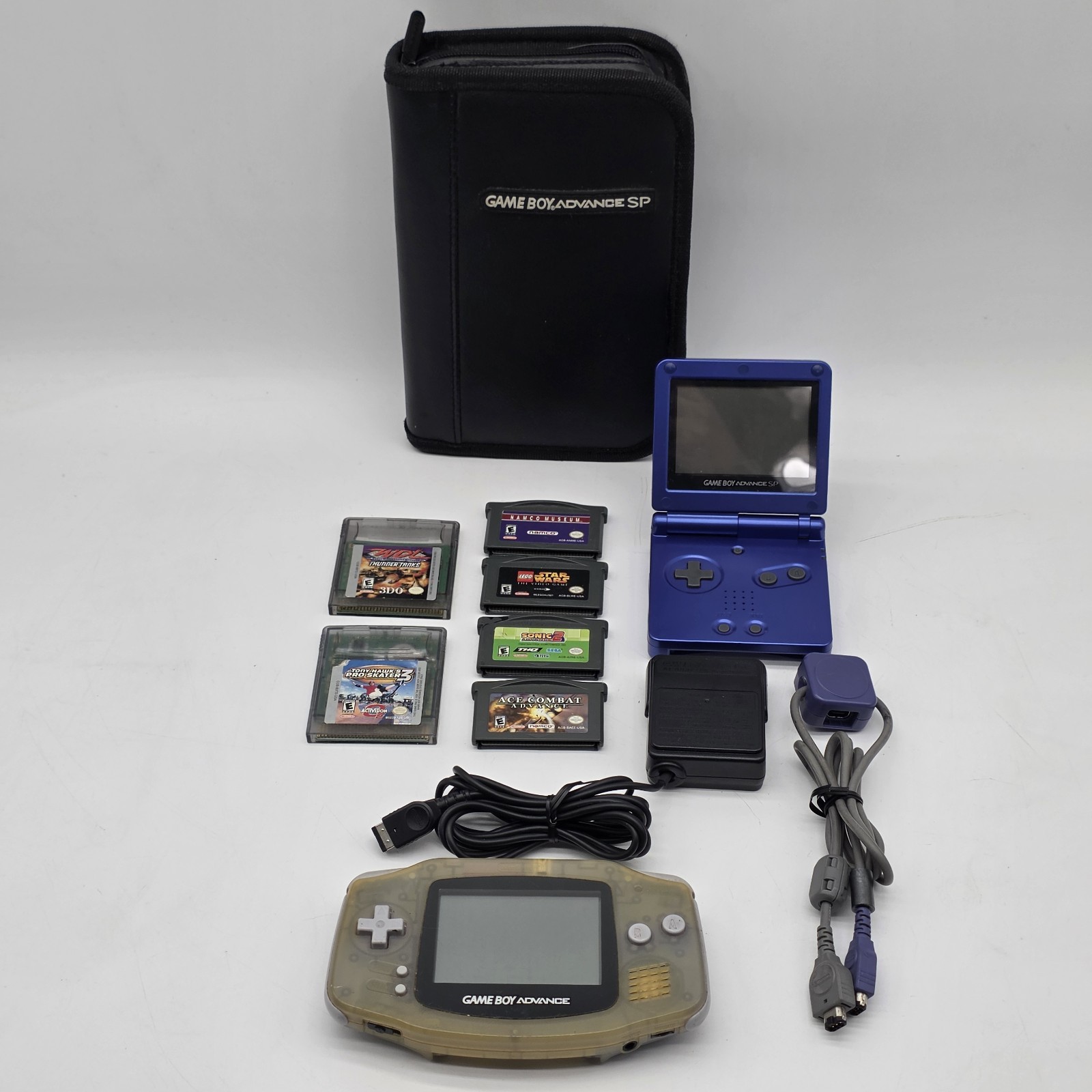 Nintendo GameBoy Advance SP Bundle Handheld Console and Charger + Games