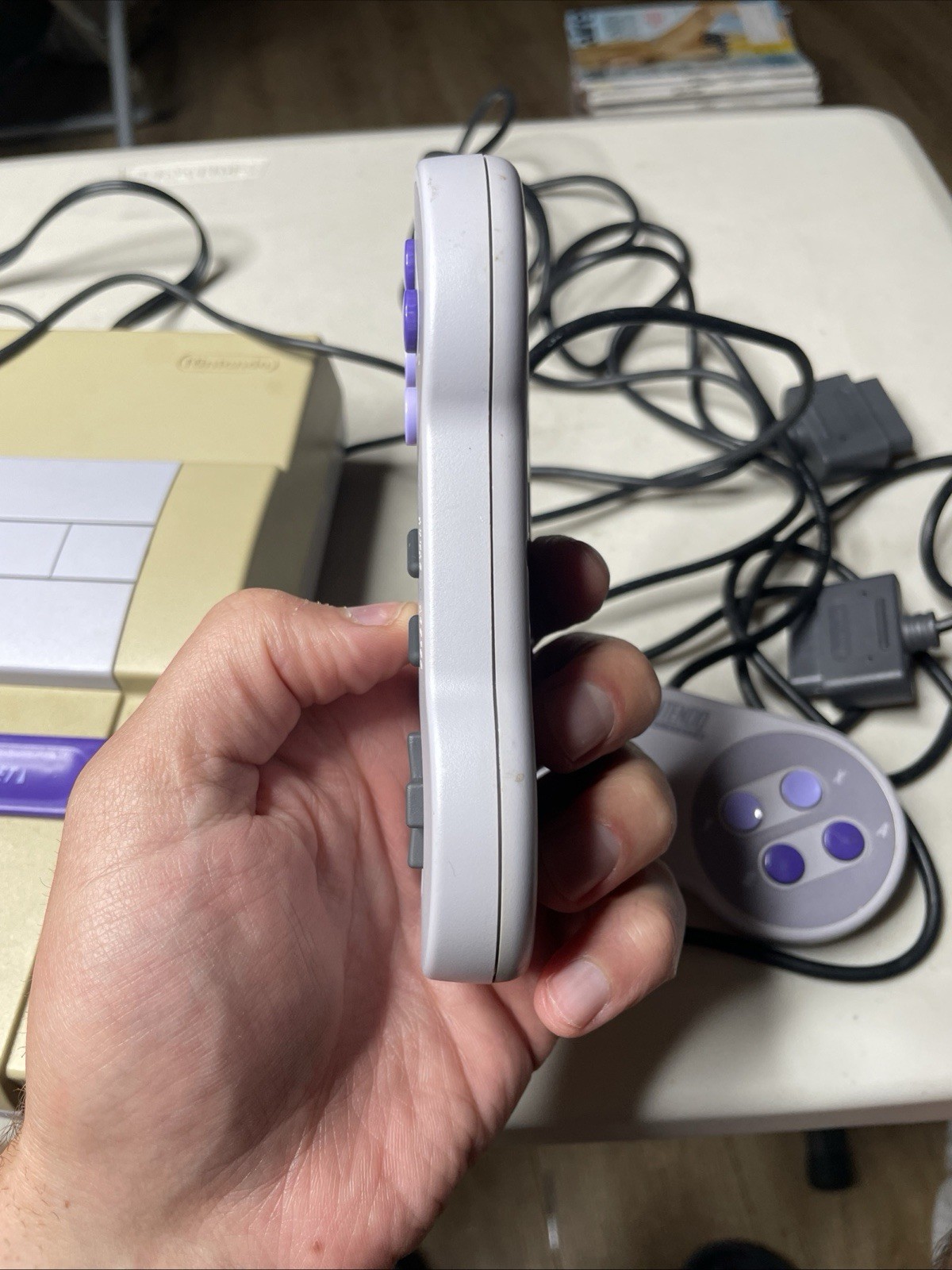 Super Nintendo SNES Console Bundle – Tested – Two Controllers