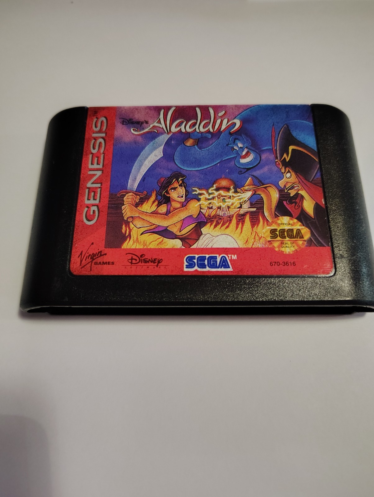 Sega Genesis Console Bundle Controller Cables Street Fighter II Aladdin Sonic