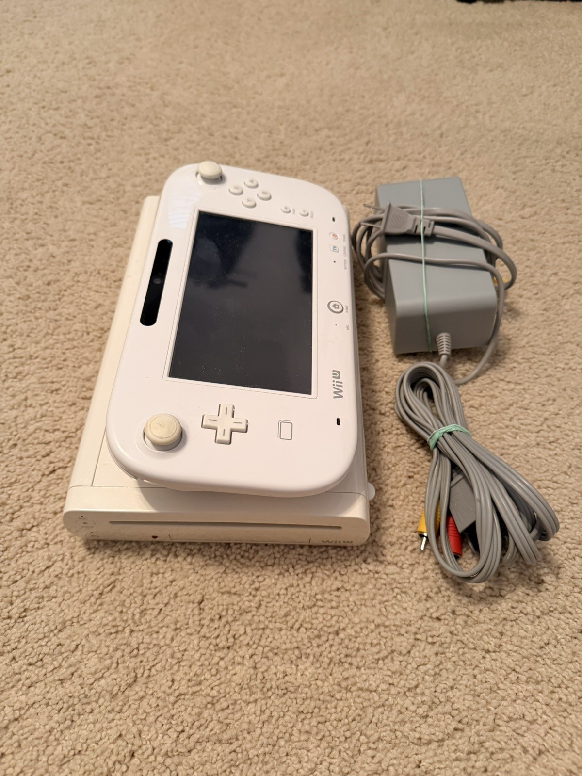 Nintendo Wii U Premium Set White Working 8GB No Box Japanese Region Code