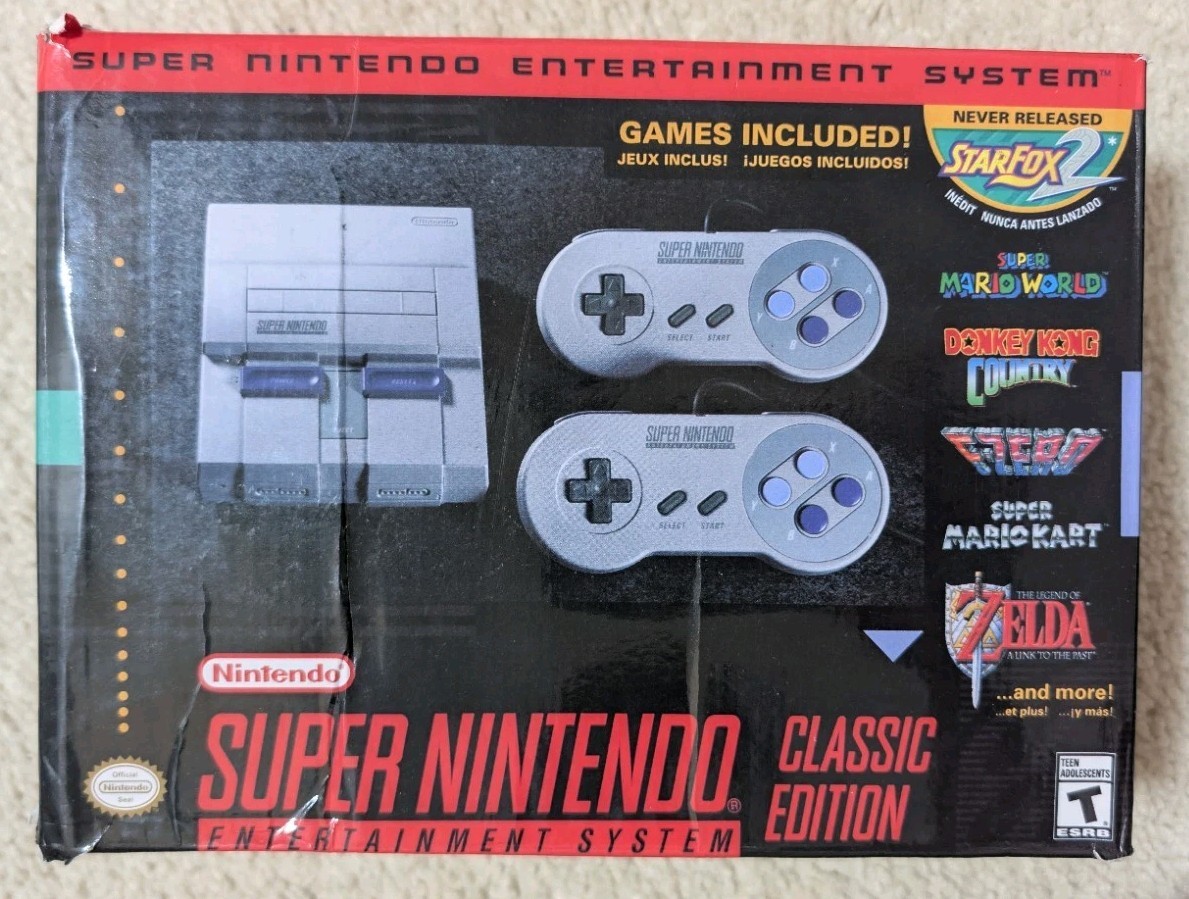 Super Nintendo Entertainment System -SNES- Classic Edition – Over 20 Games! Open