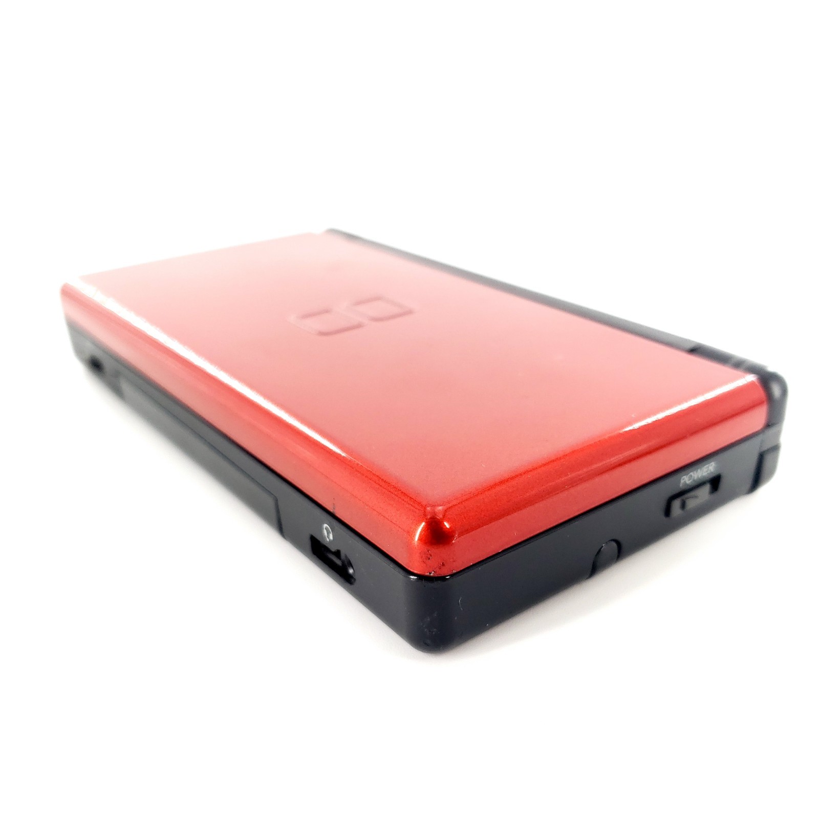 Nintendo DS Lite Handheld System Bundle Crimson Red/Black w/ 4 Games & Charger