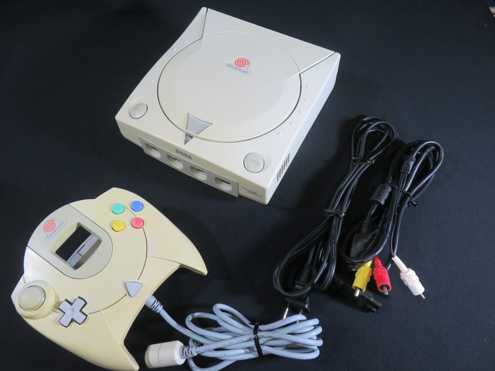 Dreamcast console sega Japan model tested working game white controller JP