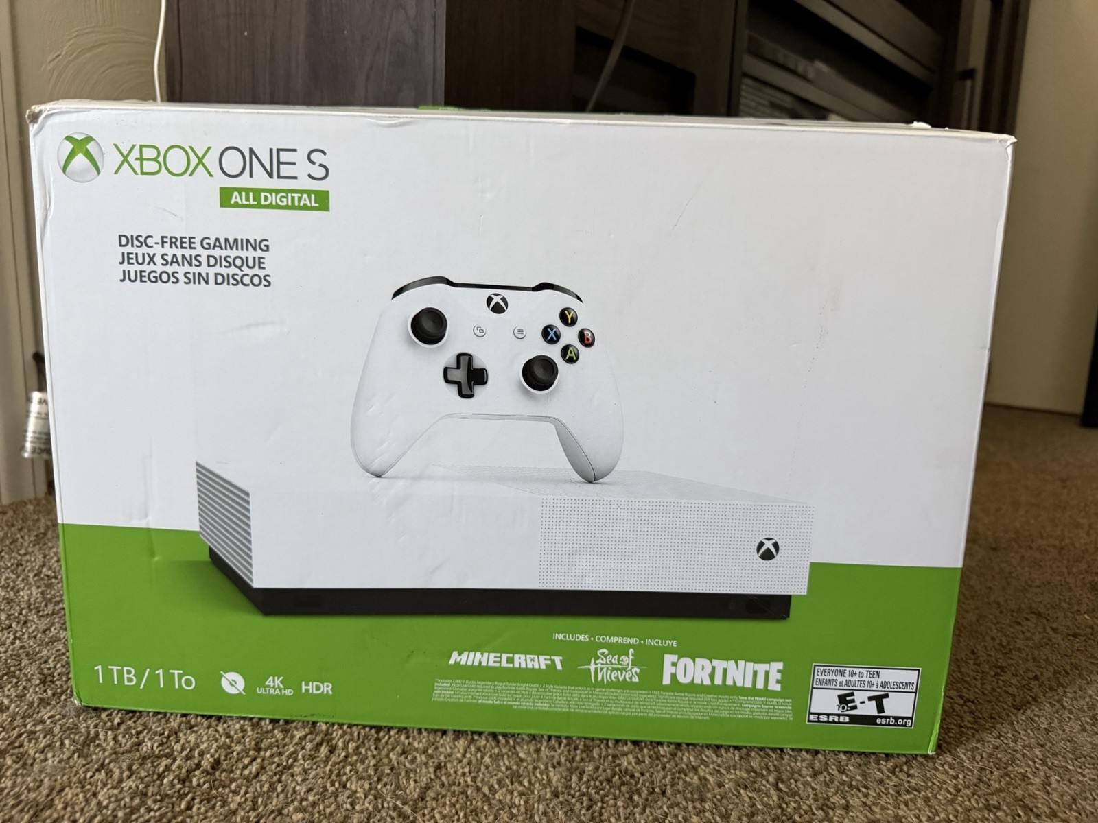 Microsoft Xbox One S All-Digital Edition 1TB Video Game Console – White