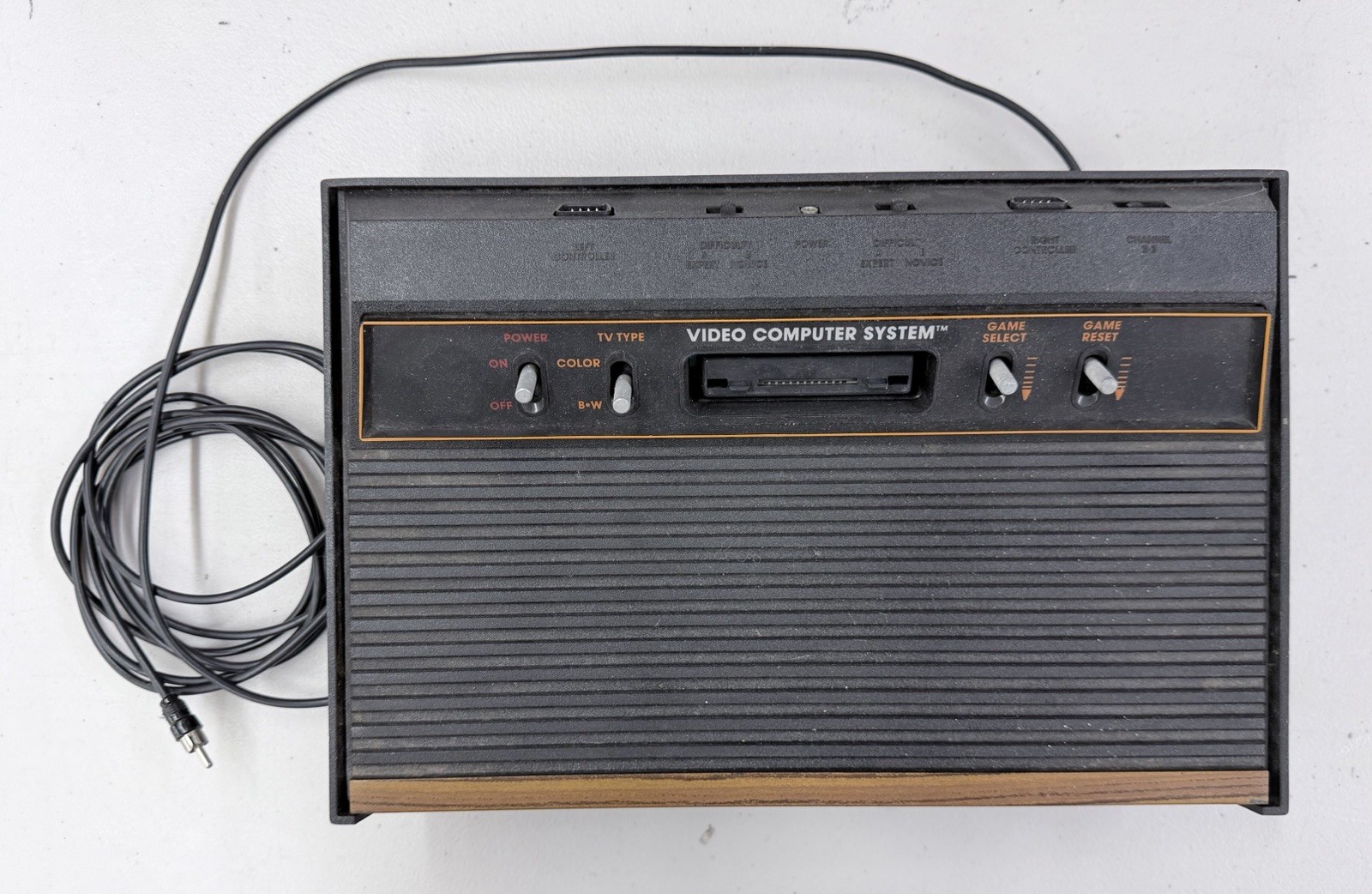 Atari 2600a Wood Grain 4 Switch Console CX-2600A
