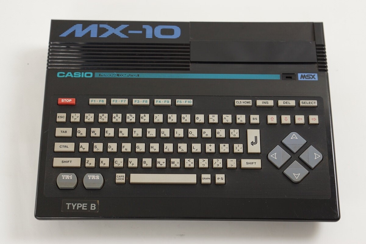 MSX MX-10 BK CASIO Personal Computer Tested JAPAN Game System only 3050747