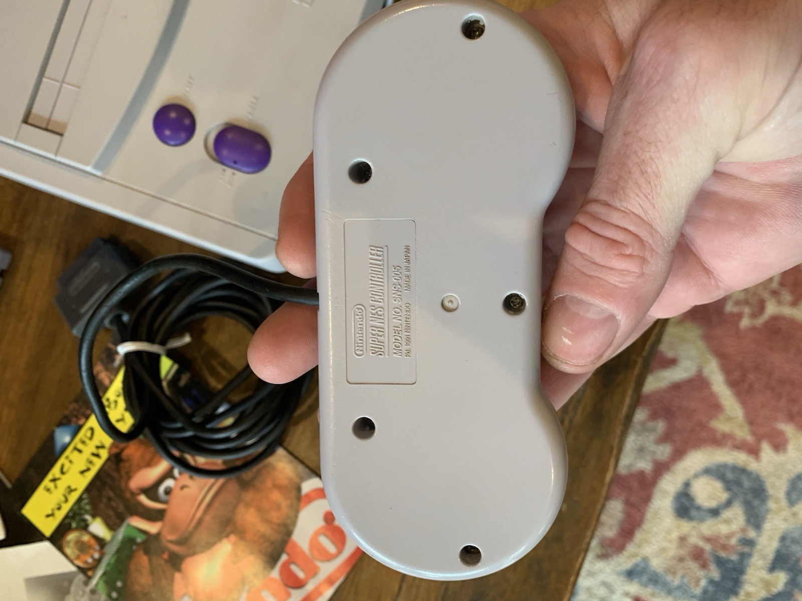 90s Super Nintendo Entertainment System MINI SNES Jr Console SNS-101 5 Games