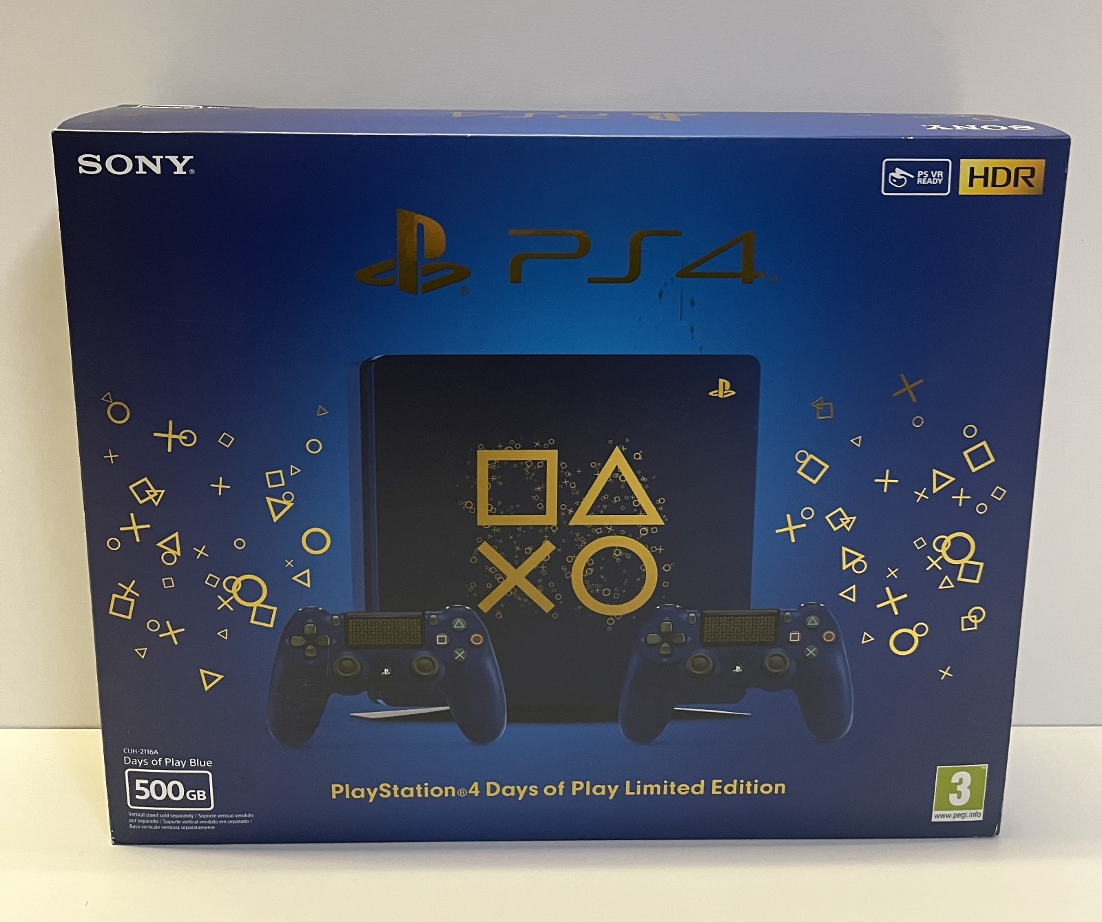 PS4 CONSOLE 500GB LIMITED EDITION DAYS OF PLAY LIMITED NEW FACTORY SEALED 2018