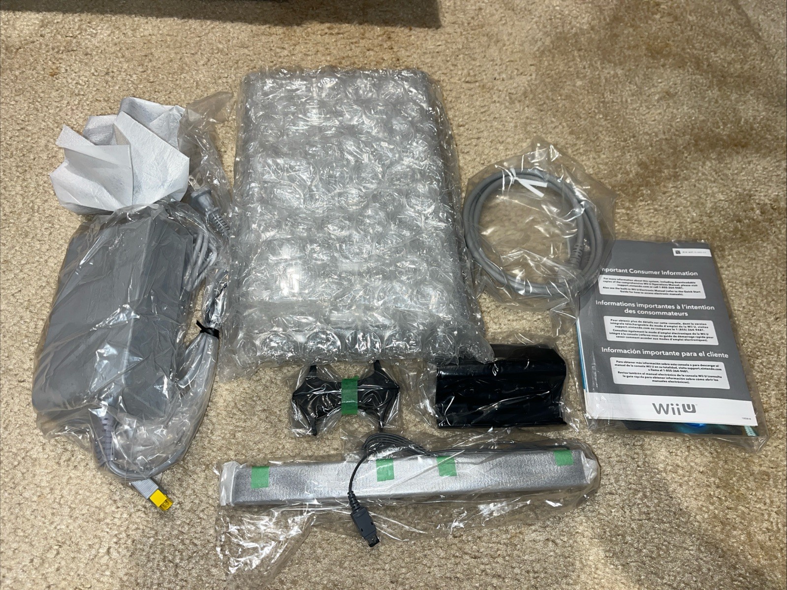 New Nintendo Wii U 32GB Replacement Console + Mario Kart 8 No Gamepad Read