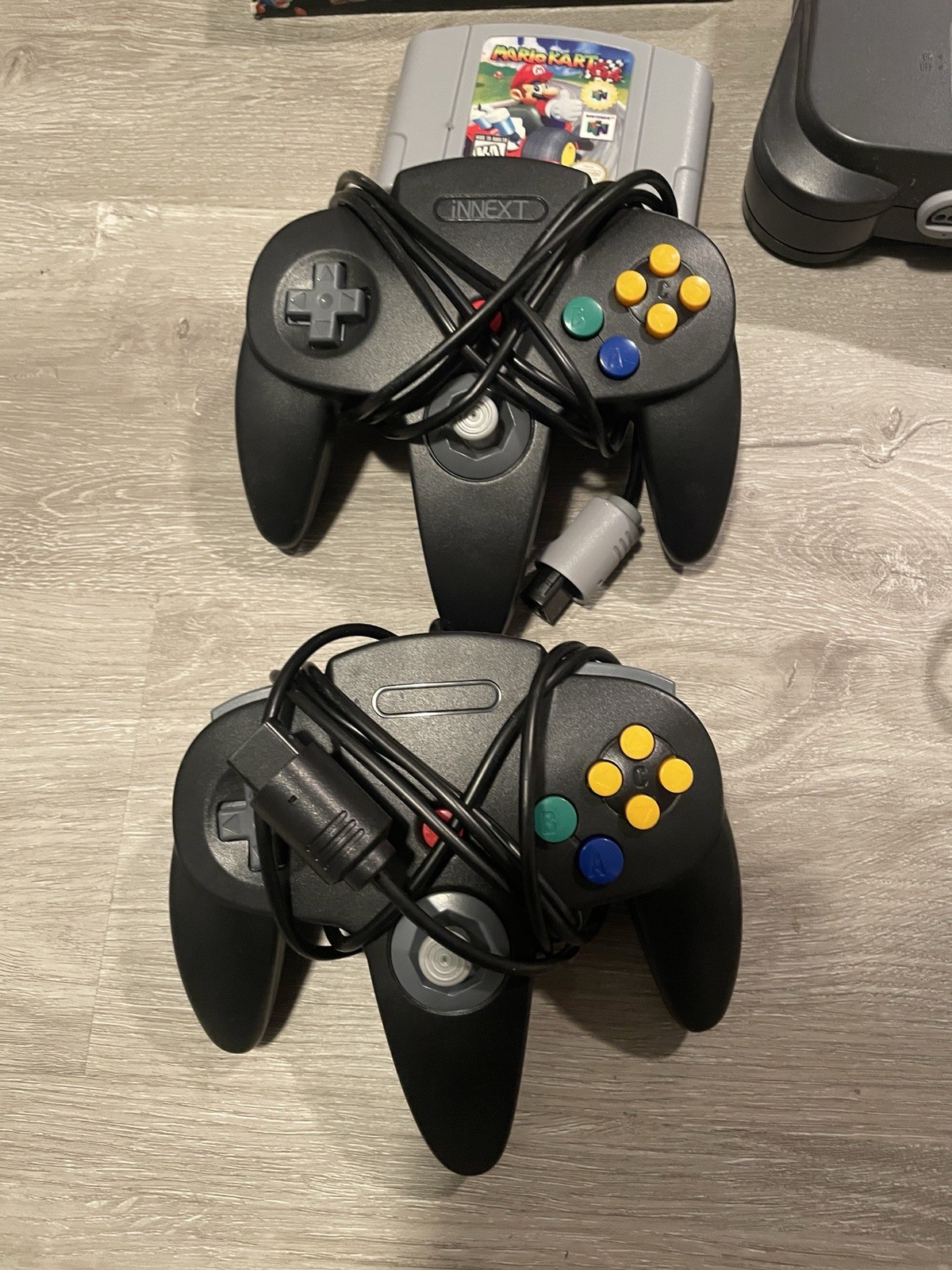 Nintendo 64 Console Bundle w/ Controllers & Mario Kart 64