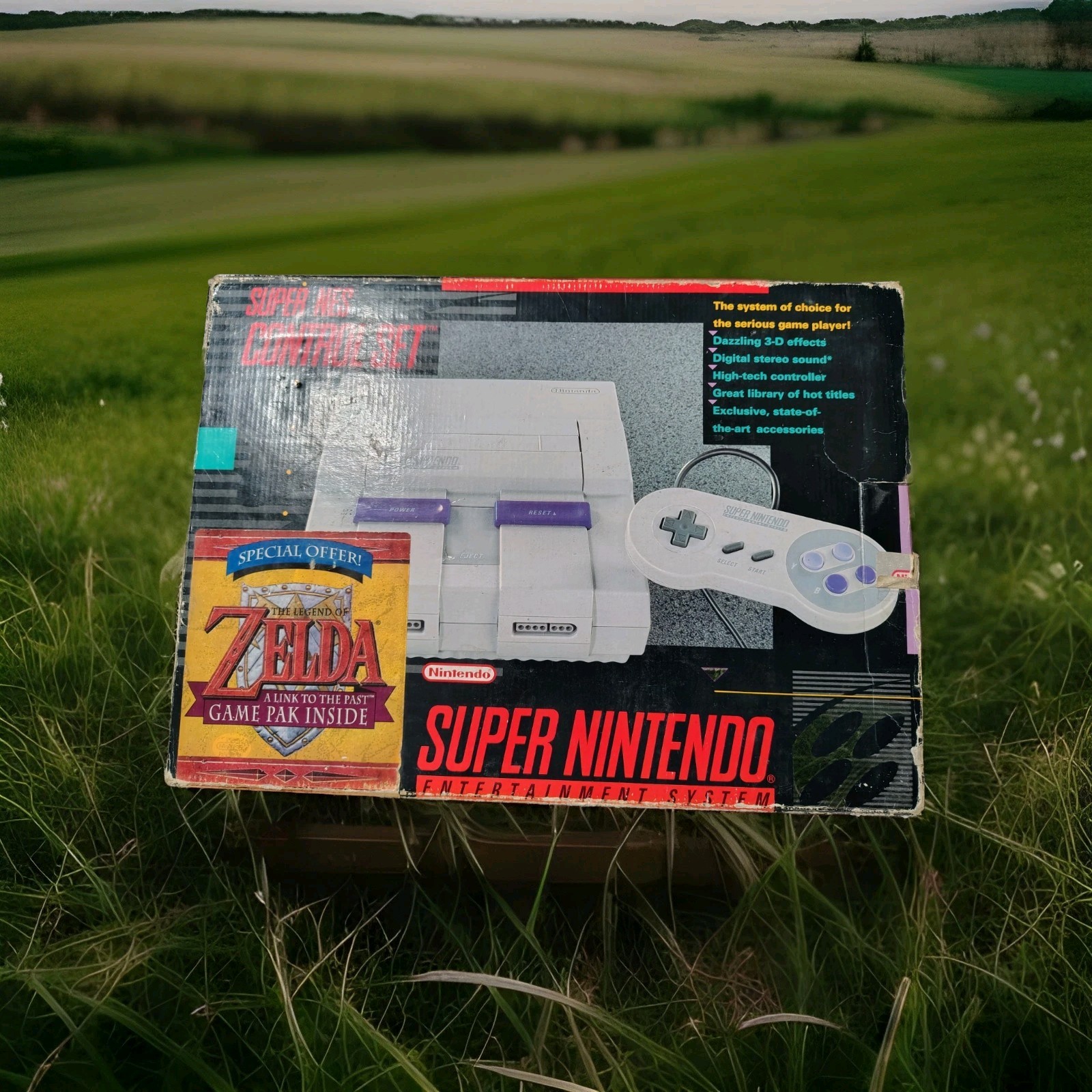 Super Nintendo Zelda Edition SNES Console in Box