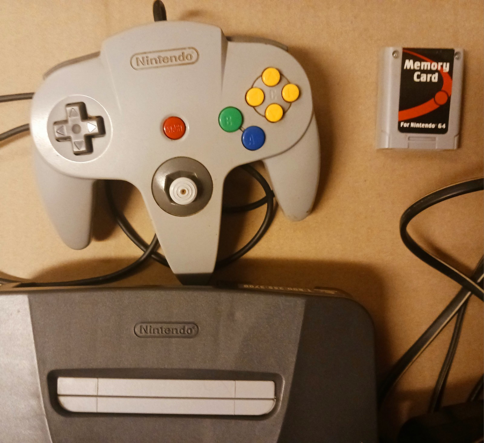 N64 Console Controller Memory Card 7 Games Wave Race Star Wars