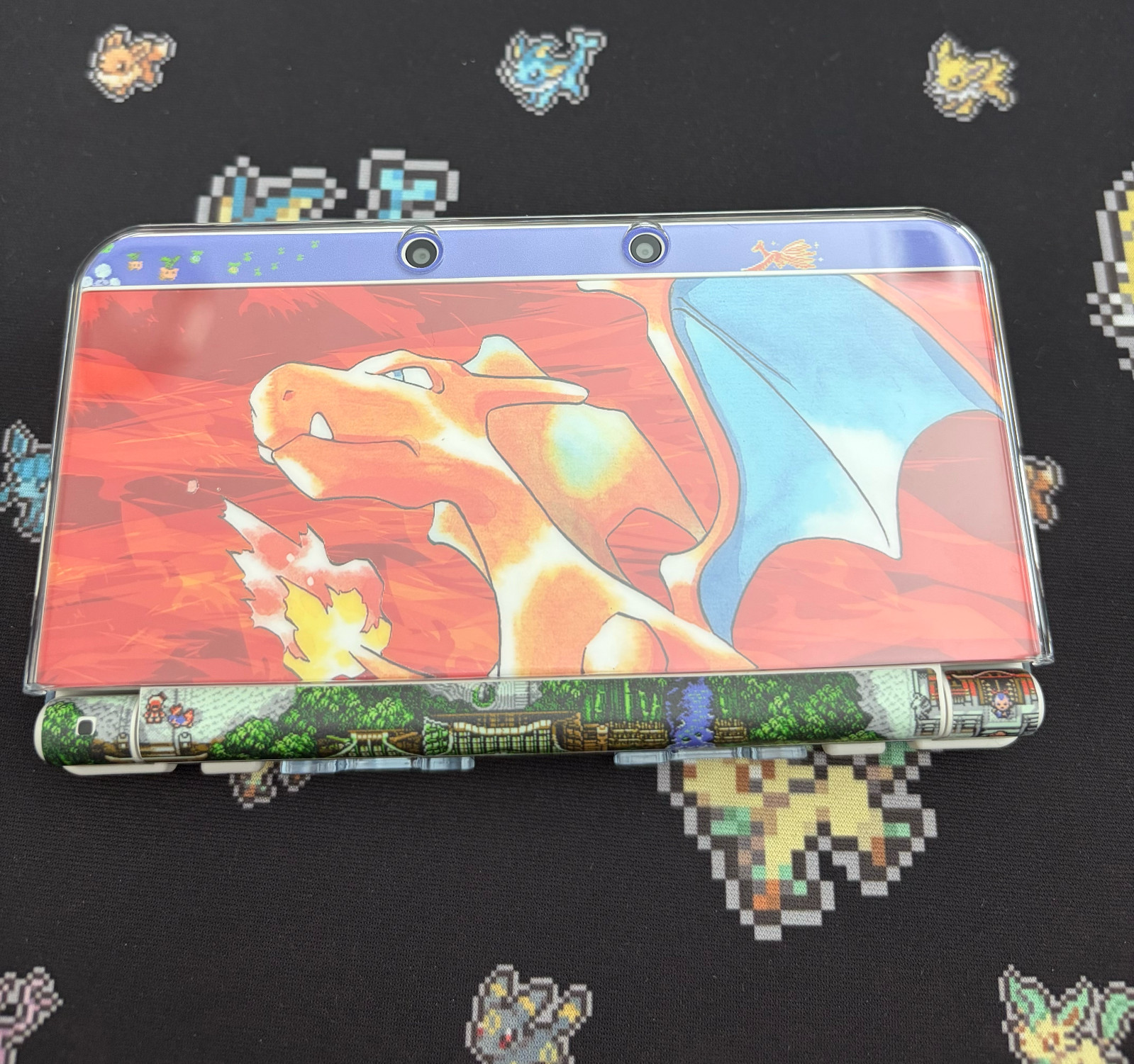 New Nintendo 3DS Dual IPS Pokemon 20th Anniversary Edition w/Charizard plates