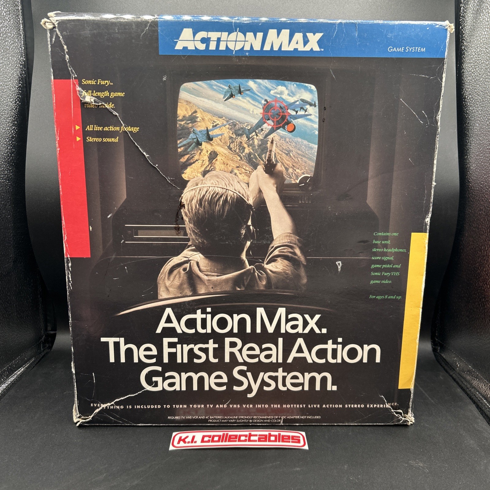1987 ACTION MAX The First Real Action Game System W/ Sonic Fury Game WOW