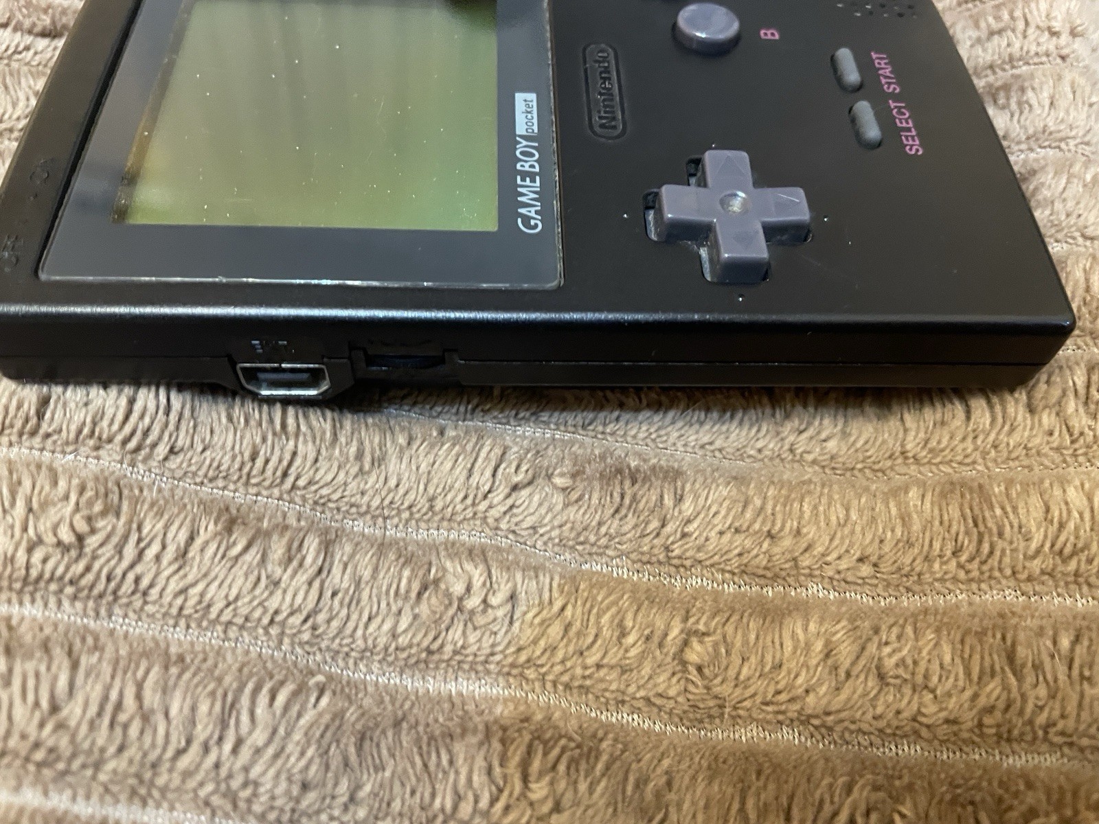 Nintendo Game Boy Pocket Black Handheld System w/ Headphone Jack MGB-001