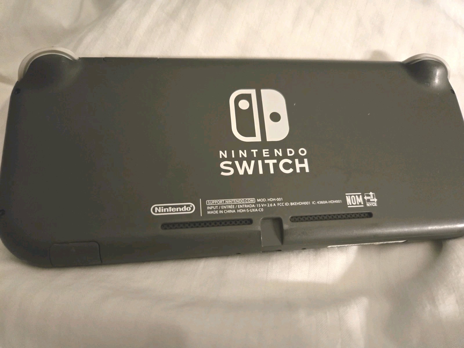 Nintendo Switch Lite Gray Handheld System Tested Working