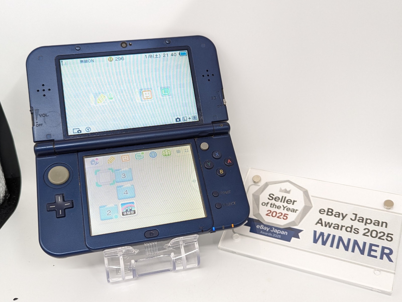 B1469 Nintendo new 3DS LL XL console Metallic Blue Japan x