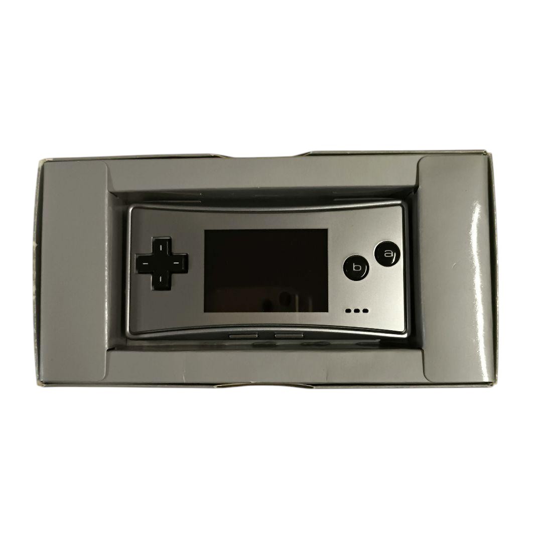 Nintendo Game Boy Micro Silver Console CIB Tested OXY-001 Charger Pouch Japan