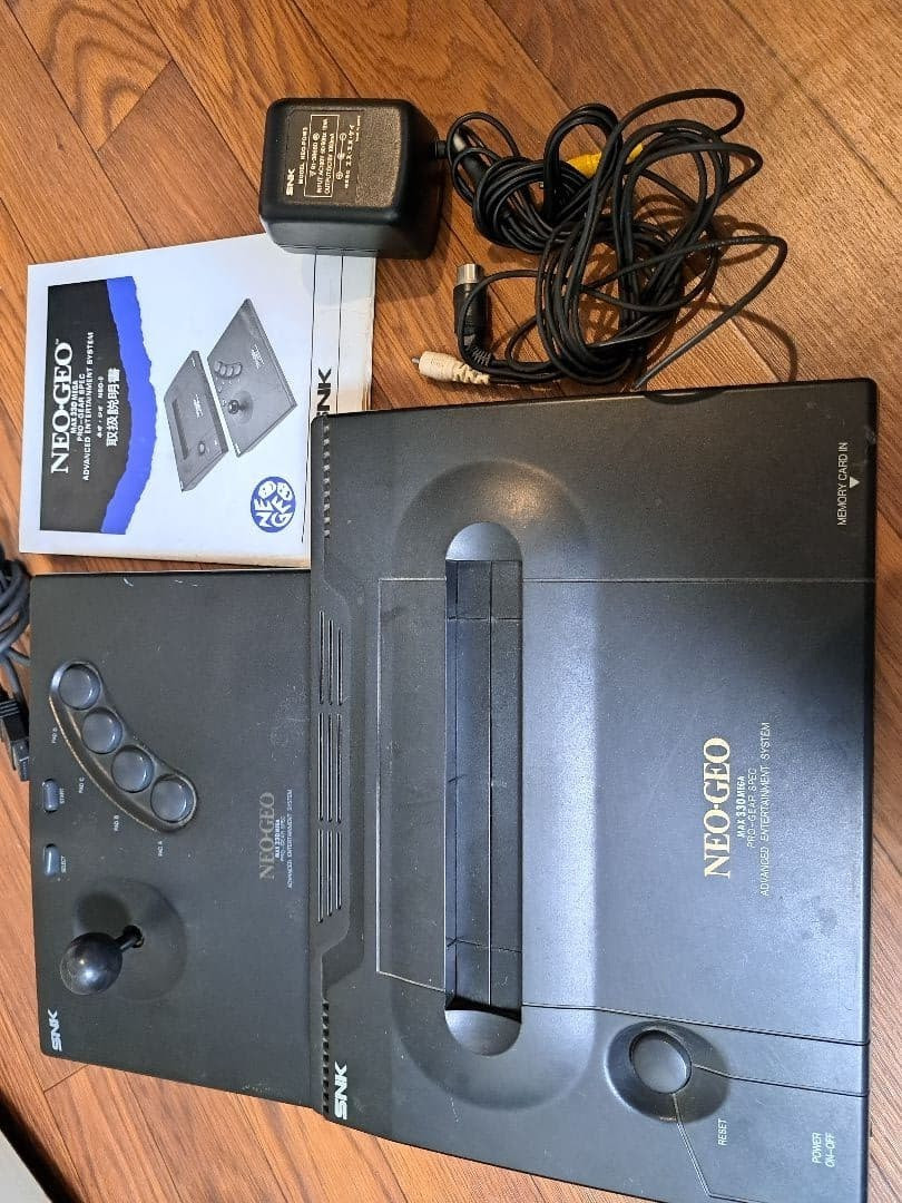 SNK NEO-GEO console, one controller, and power supply Used