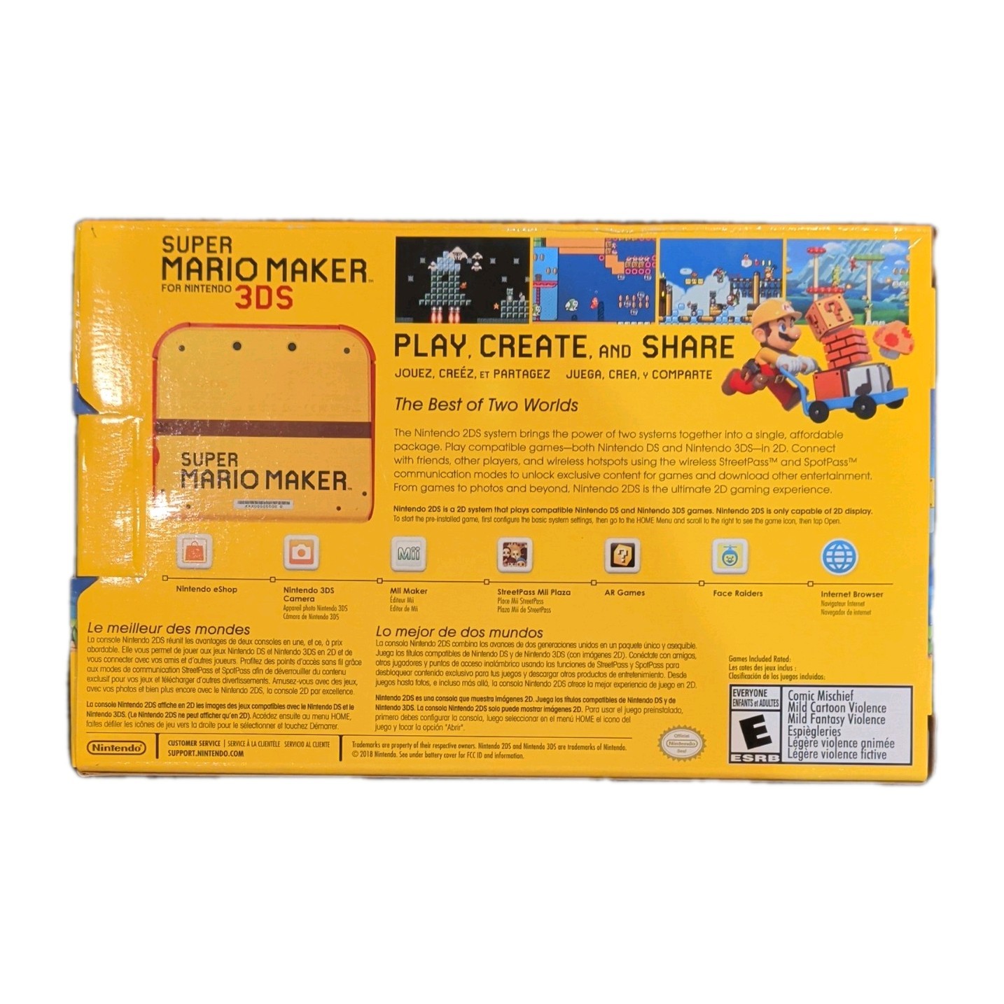 Nintendo 2DS Super Mario Maker Edition; Brand New Sealed.