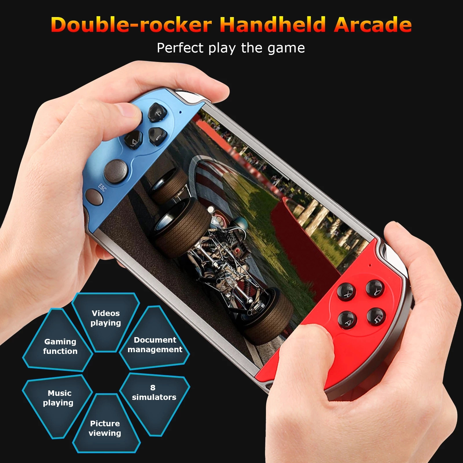 Retro Video Game Console Portable Handheld Gaming Videogame Machine Mini Arcade