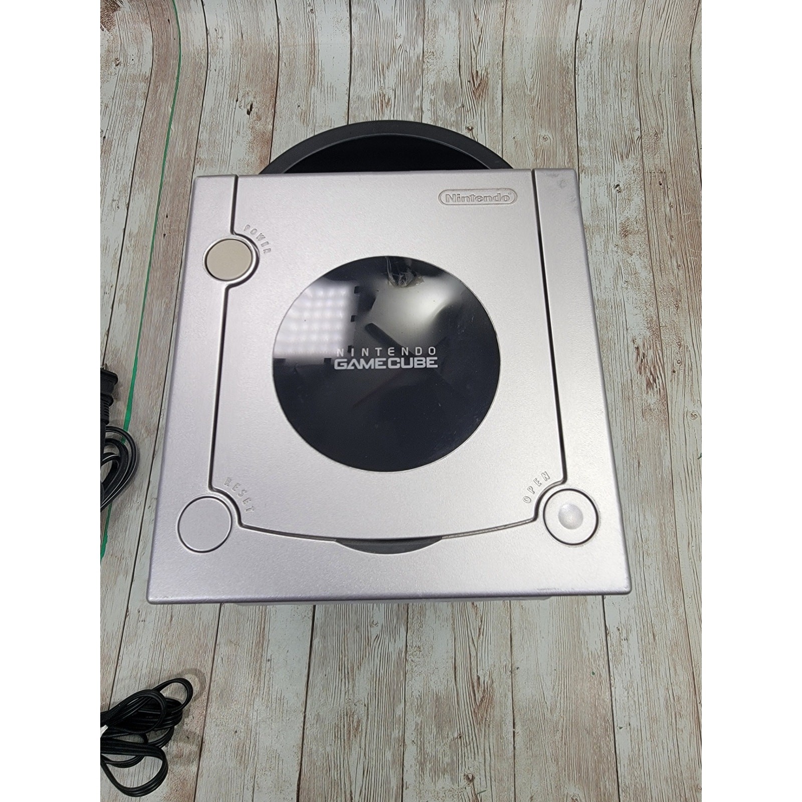 Nintendo GameCube Console DOL-101 Platinum Silver Tested W/1 Free Game All Cords