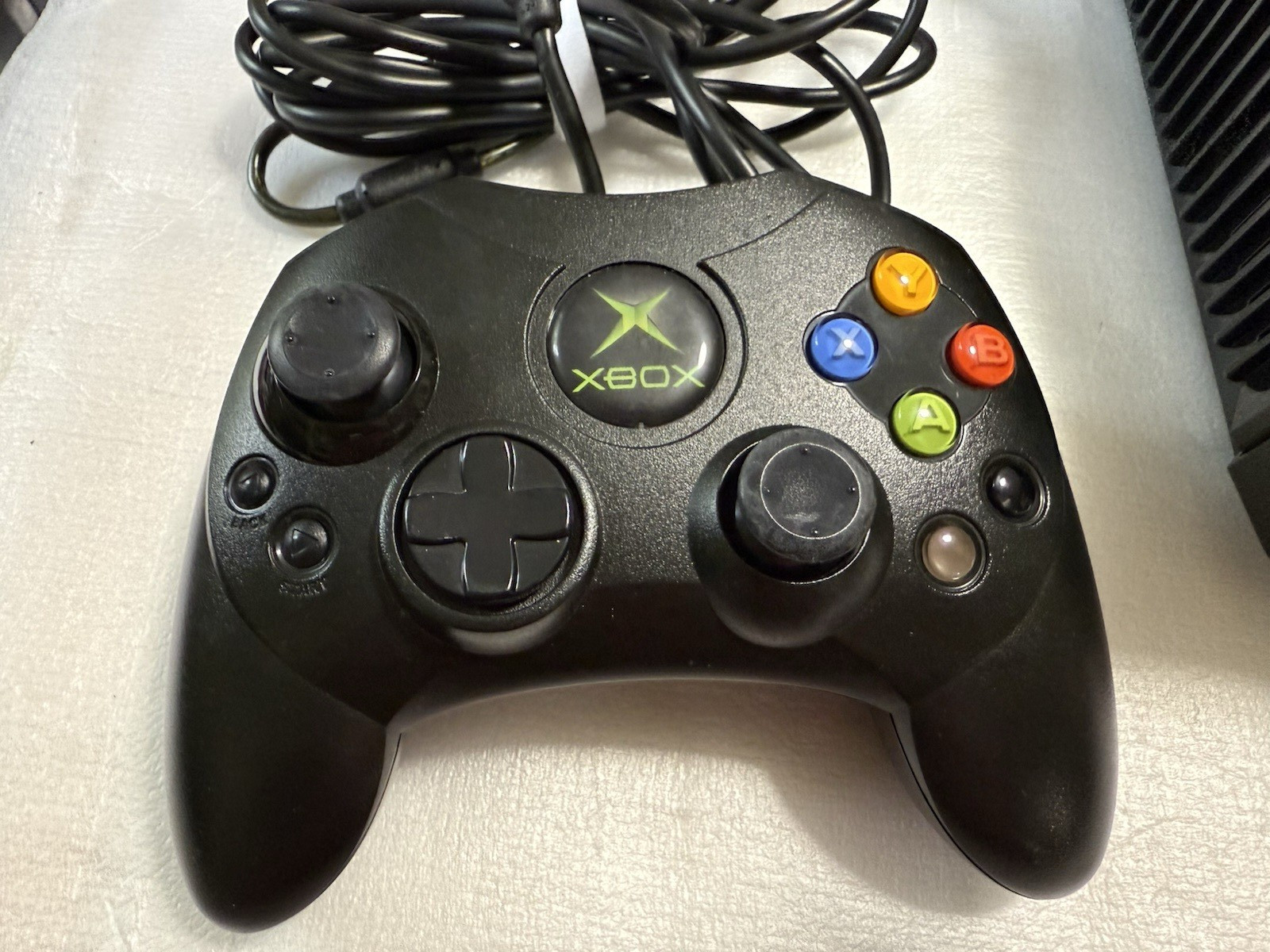 Original Microsoft Xbox Console Bundle w/ 3 Controllers, Remote, Game Tested