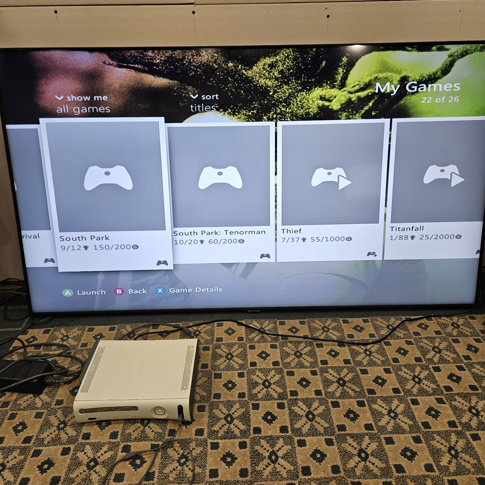 Microsoft Xbox 360 Fat System 60GB White Console With Wired Controller