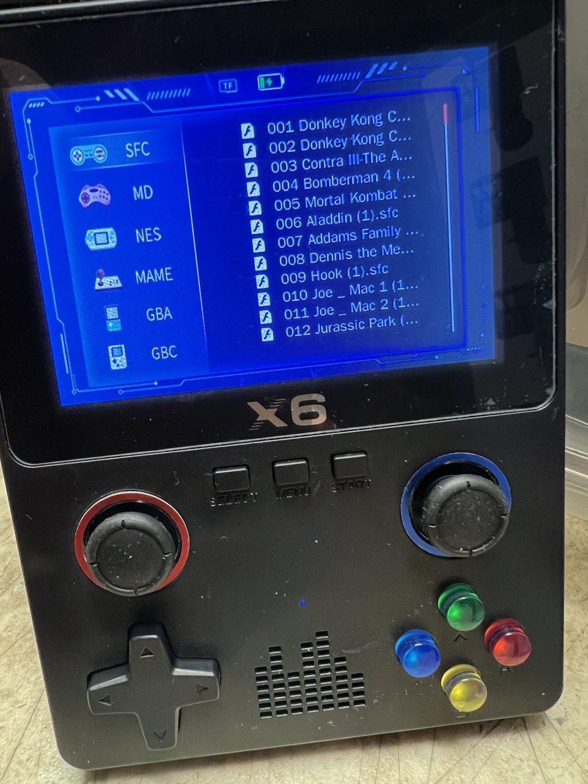 Retro Handheld Game Console-Model X6-Dual Joystick-640 Res & 480 Pix-3.5″ screen