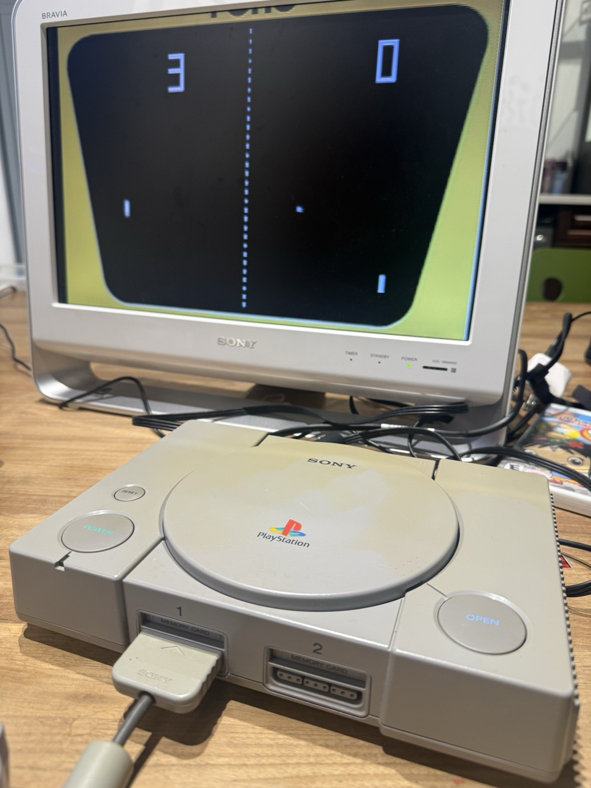 Sony PlayStation 1 PS1 Console Bundle with Oem DualShock Controller, And Game