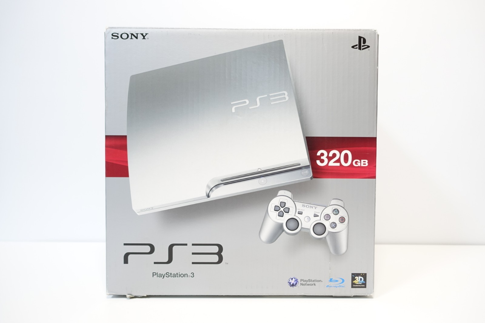 NEW SONY PlayStation 3 PS3 CECH-2500B satin silver Console 320GB Box F/S