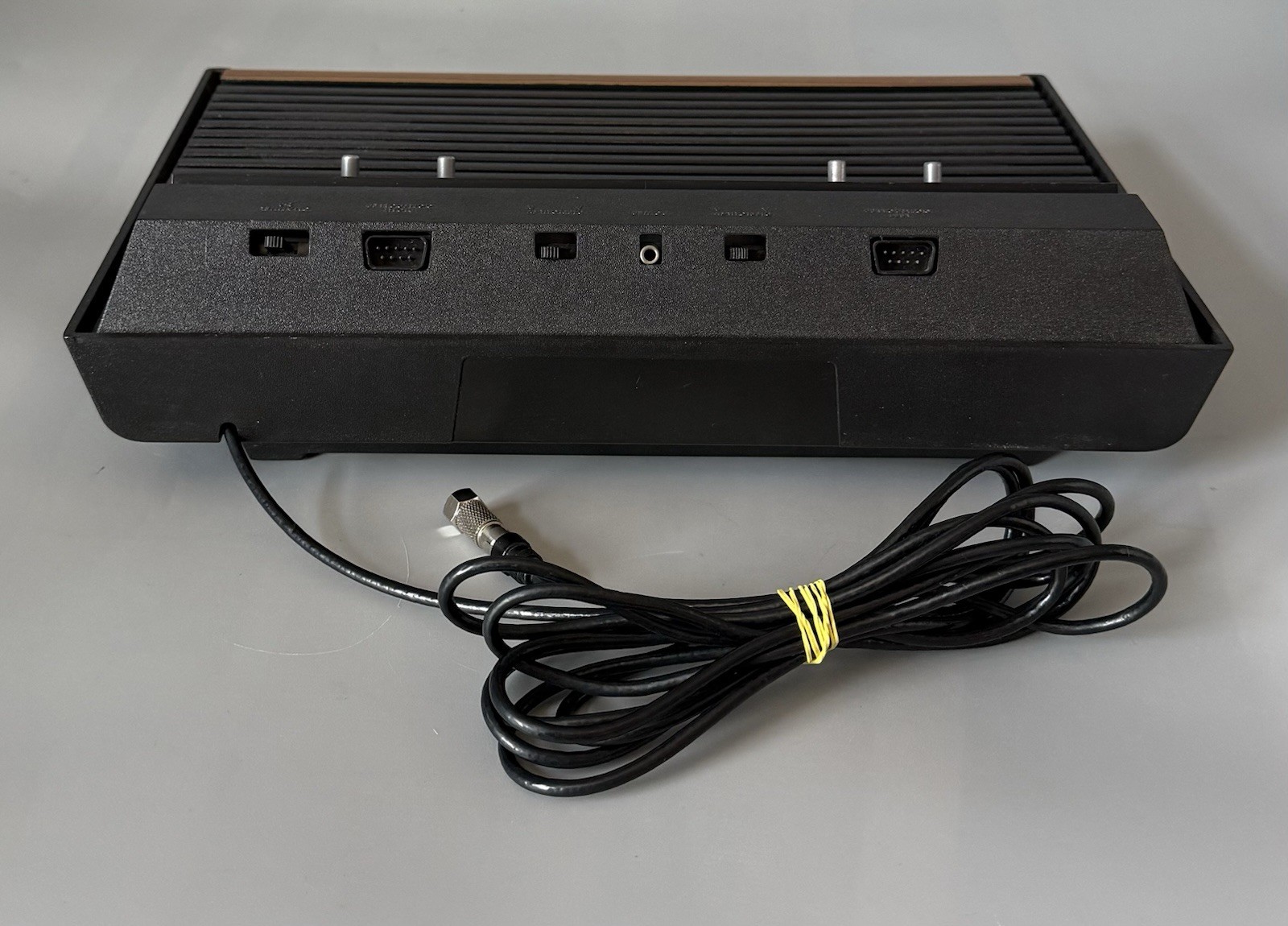 Atari 2600 4-Switch Woodgrain Console — Tested/Working w/ Accessories — See Desc