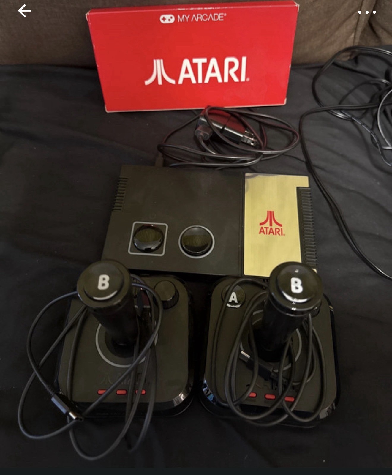 Atari Flashback X Home Console Black/Gold, Composite RCA, 2 Wired Joysticks