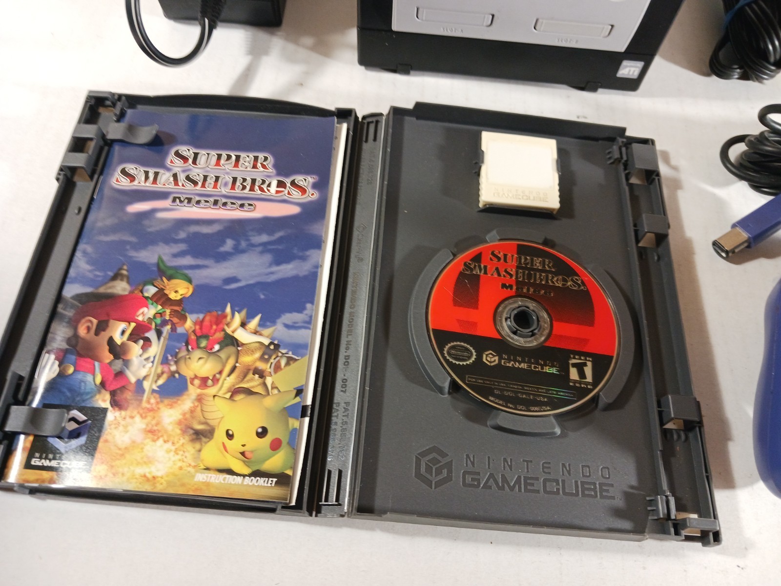 Nintendo GameCube Console Bundle Black Smash Bros Melee All Characters Tested