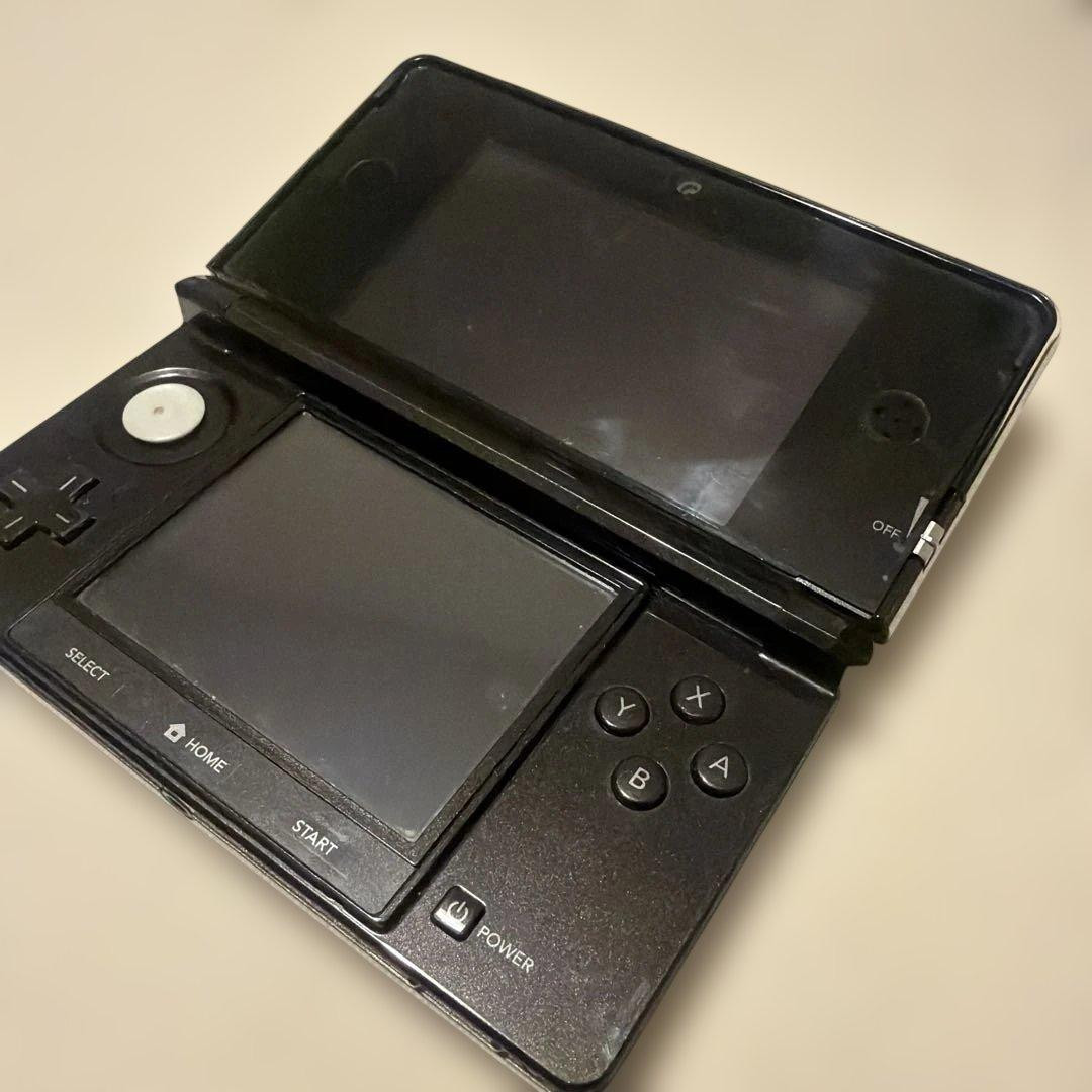 Nintendo 3DS Cosmo Black Japan Region Locked NTSC-J Tested Working Bundle 026