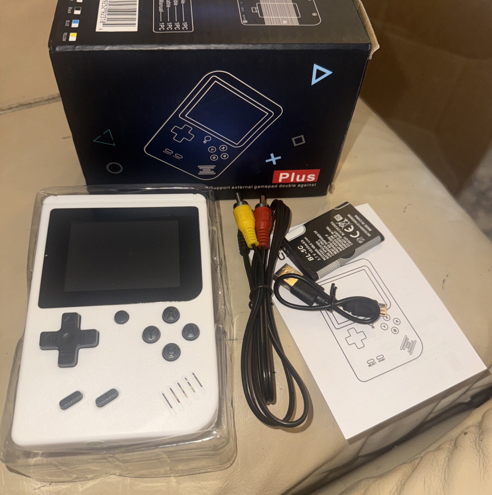 Game Box Plus Handheld Console – Retro Gaming System w/ Preloaded Games NIB