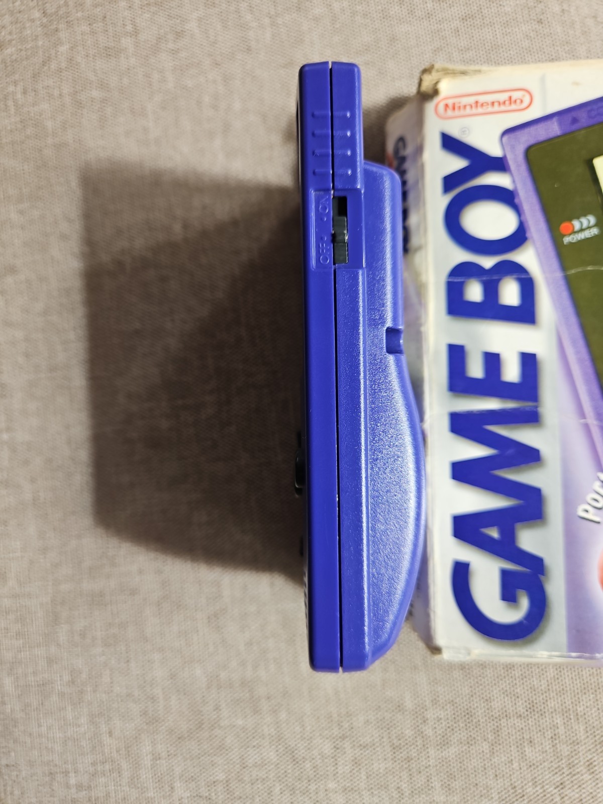 Nintendo GameBoy Color Console Grape ModelCGB-001 With Original Box Tested Works
