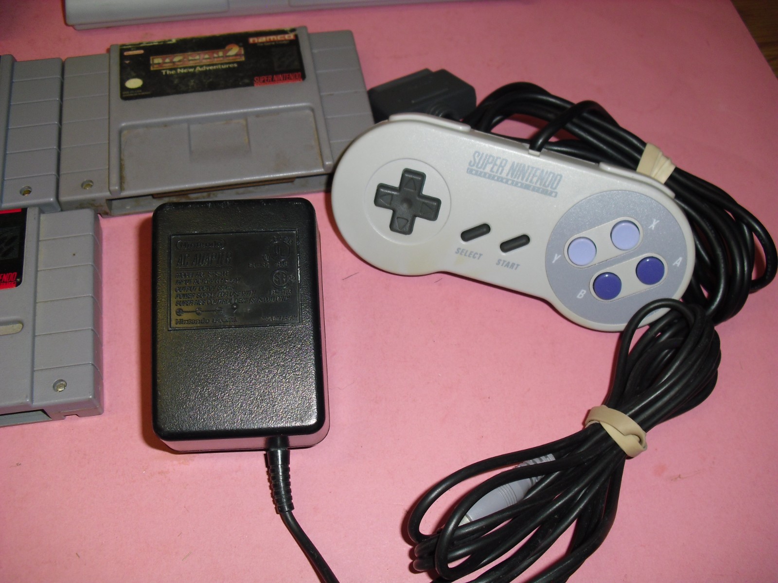 SNES Jr Mini system w/ Super Advantage Arcade Stick, 1 controller & 3 gms 101