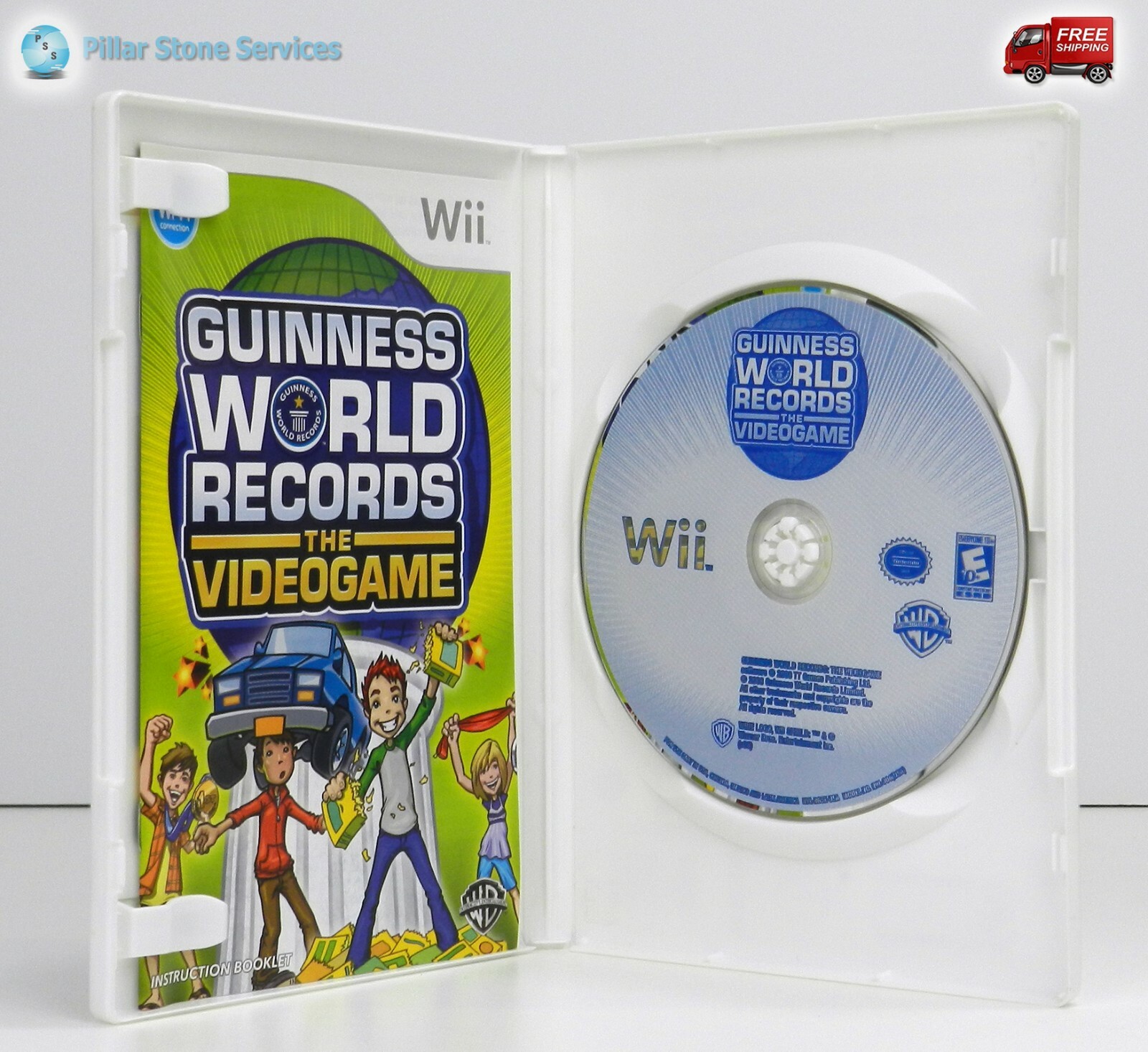 Nintendo Wii White Console Bundle 2 Games Remote Nunchuck Sensor Gamecube Compat