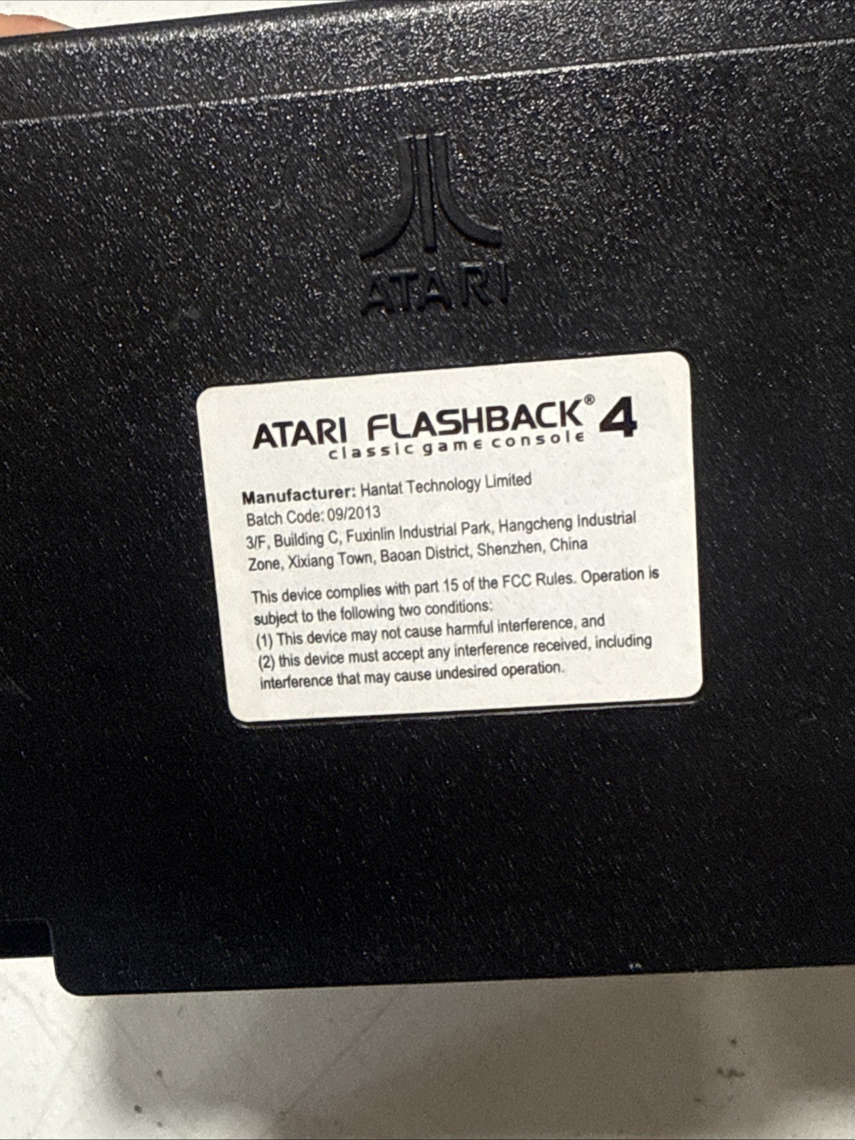 Atari Flashback 4 Launch Edition Black Console TESTED Comes with HookUps