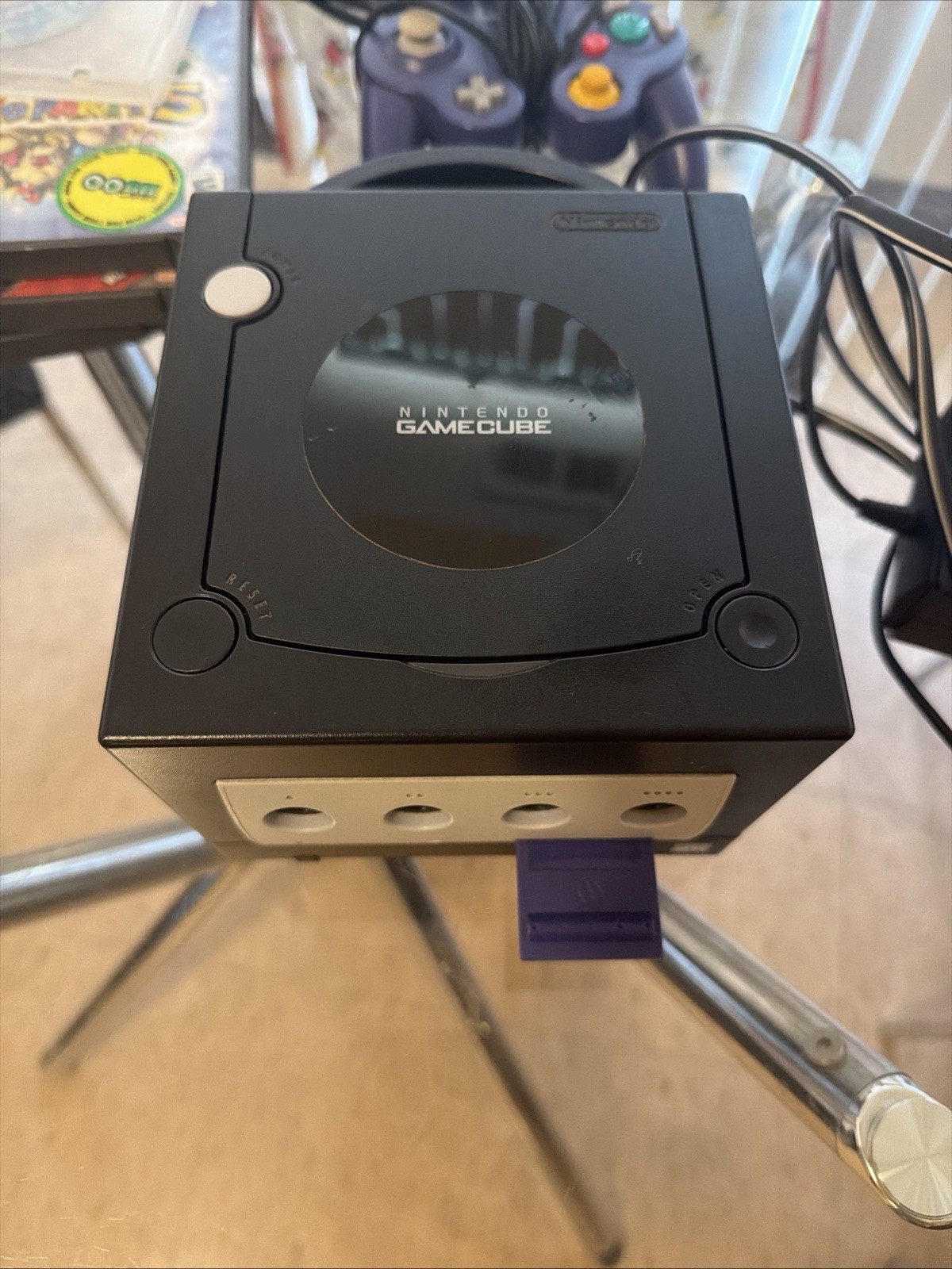 Nintendo GameCube DOL-101 Console Controller, Cords, Memory Card And Two GAMES